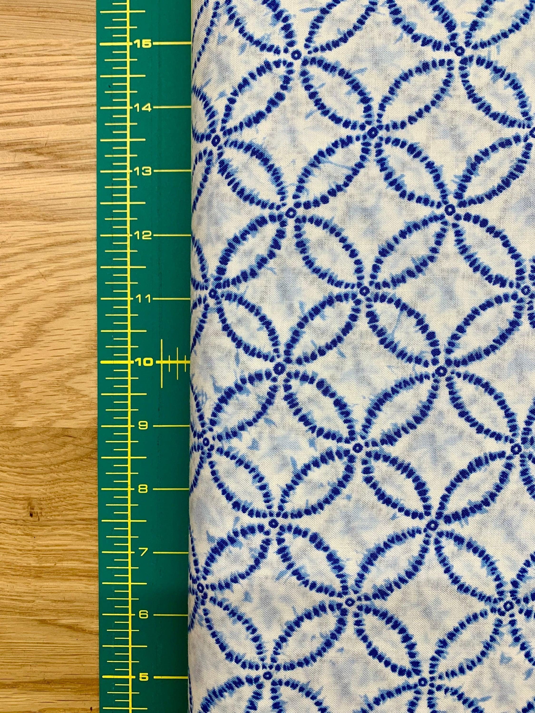 Sevenberry - Shippo Printed Shibori-Style Collection Cotton Fabric - White