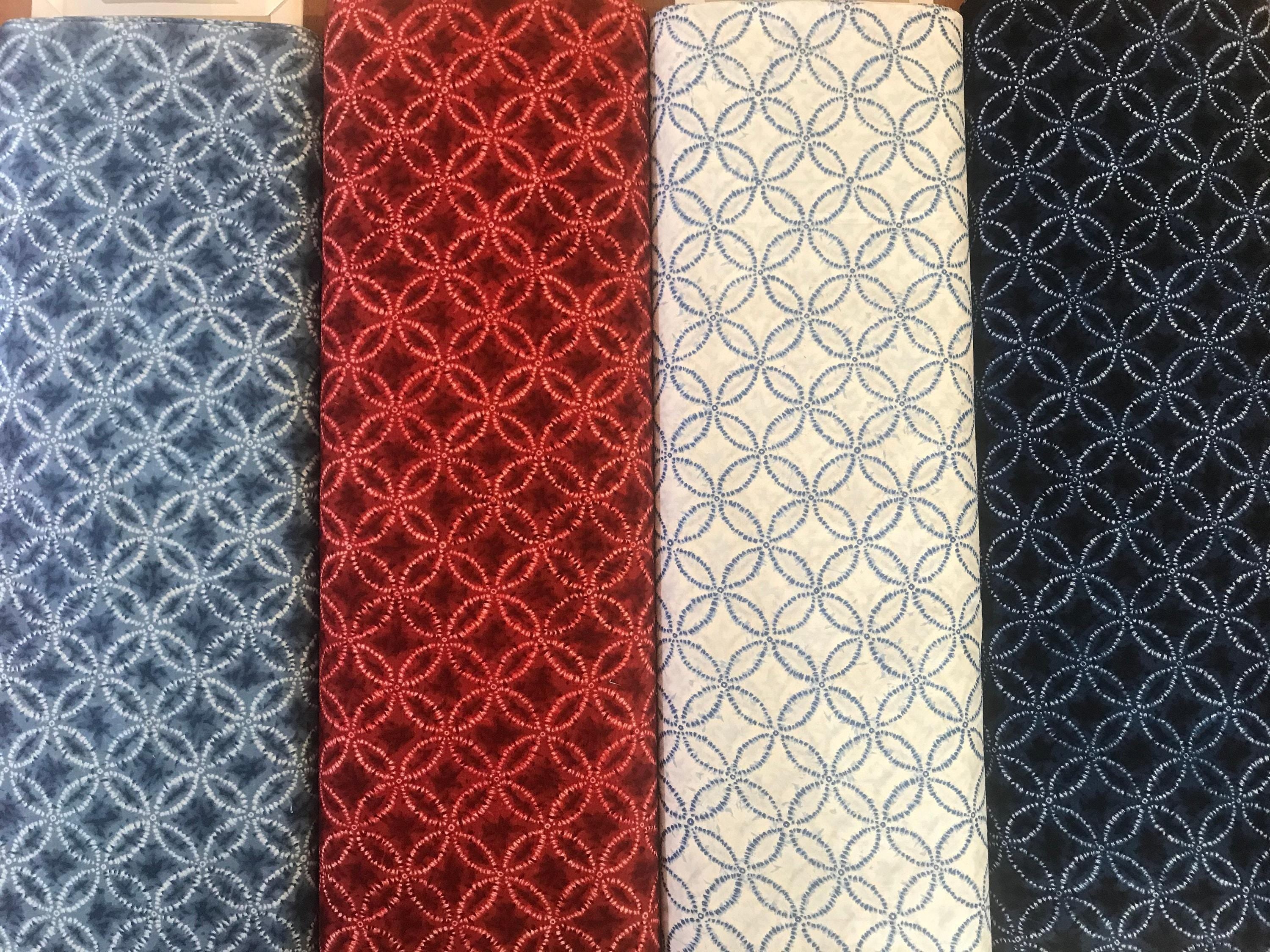 Sevenberry - Shippo Printed Shibori-Style Collection Cotton Fabric - White
