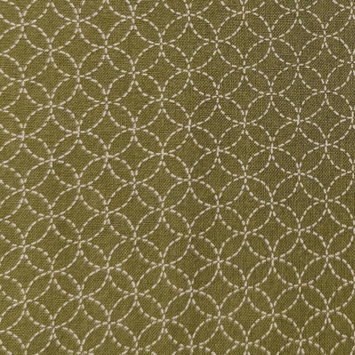 Sevenberry - Small Shippo Cotton Fabric - Green