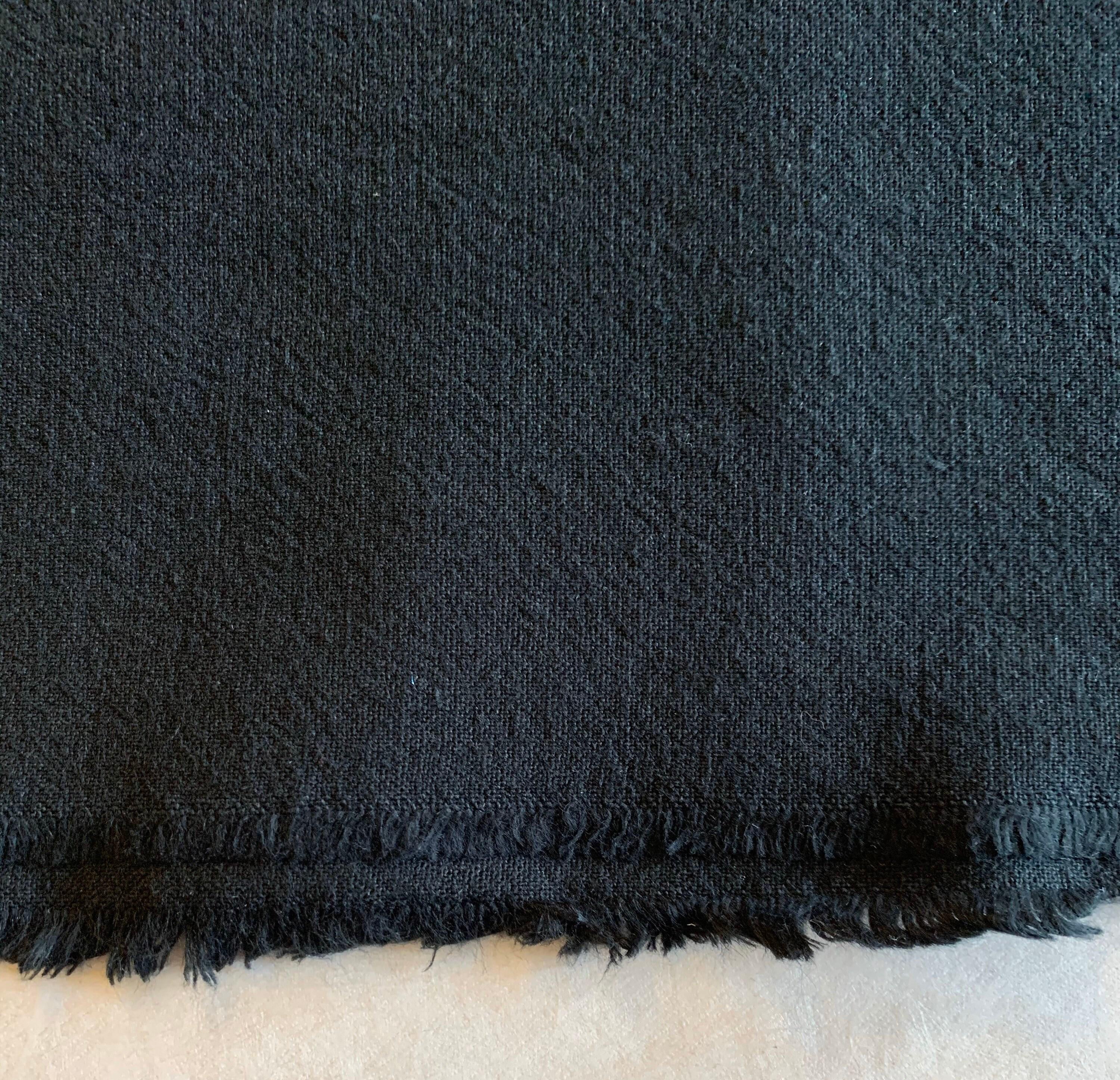Cosmo - Cotton/Linen Blend Canvas - Jet Black