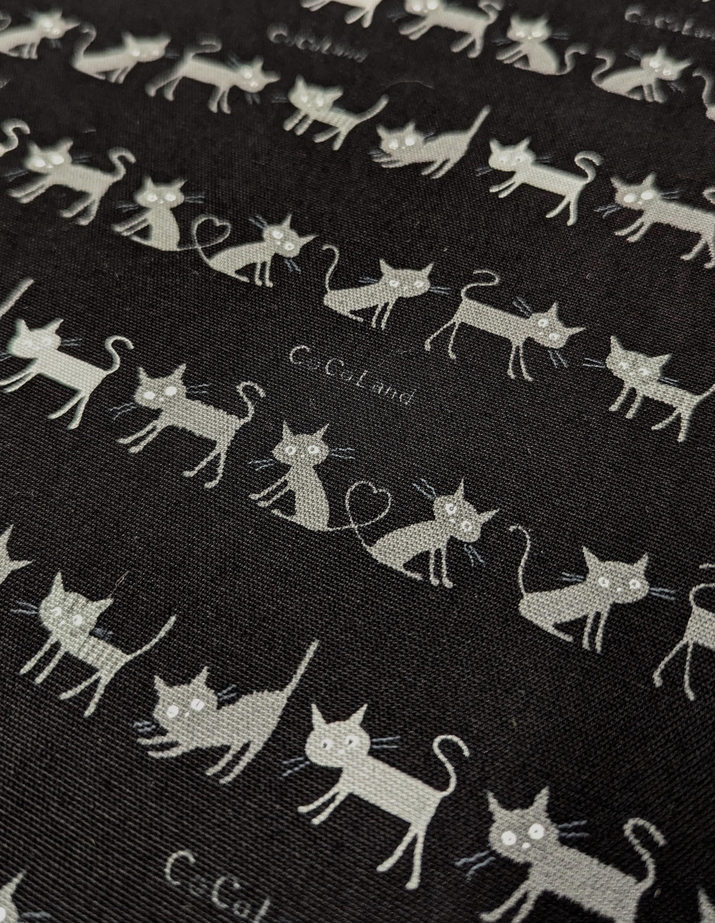 Hishiei - Cocoland Mini Cat Cotton Oxford - Black