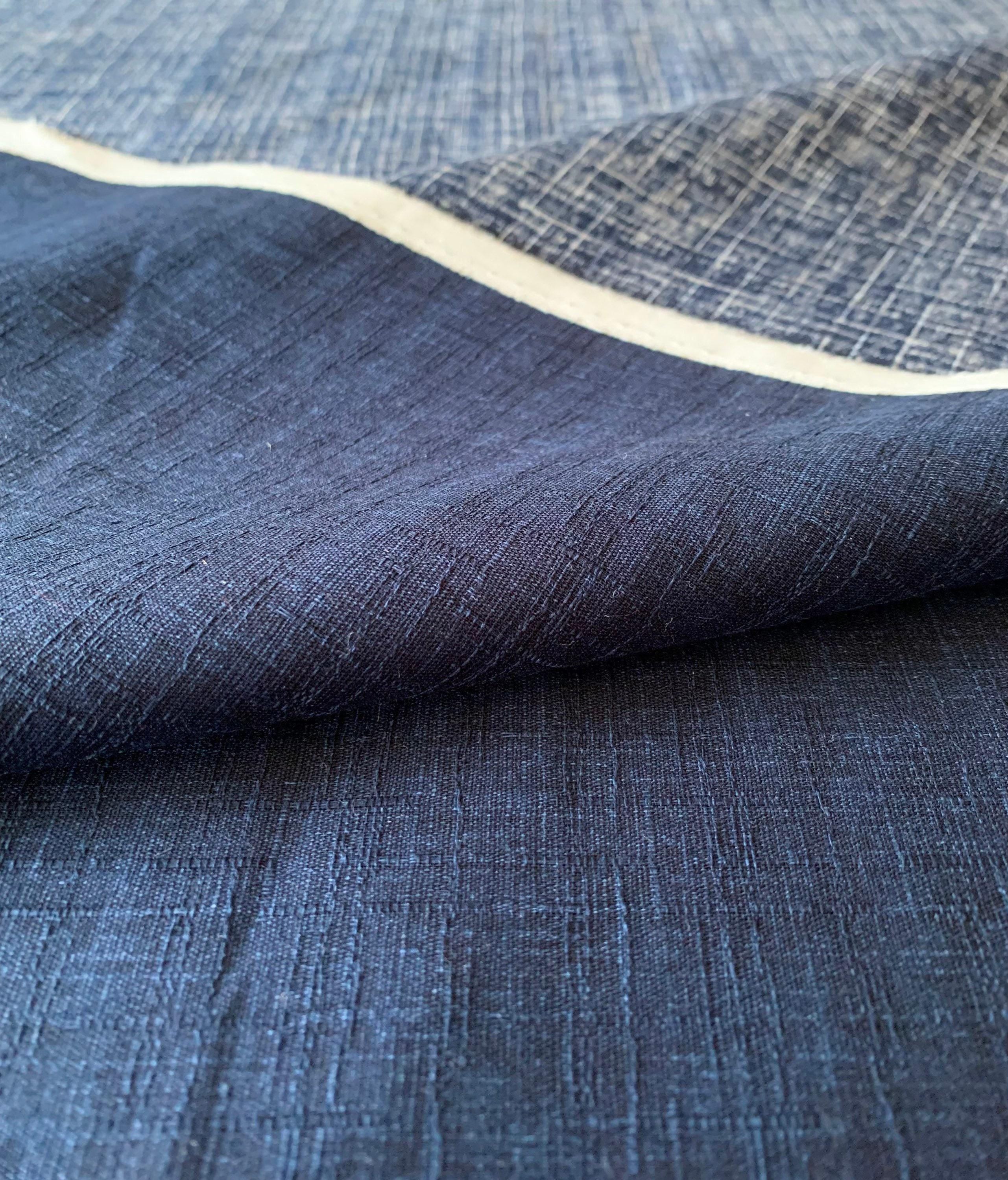 Sevenberry - Solid Color Cotton Dobby - Indigo Blue