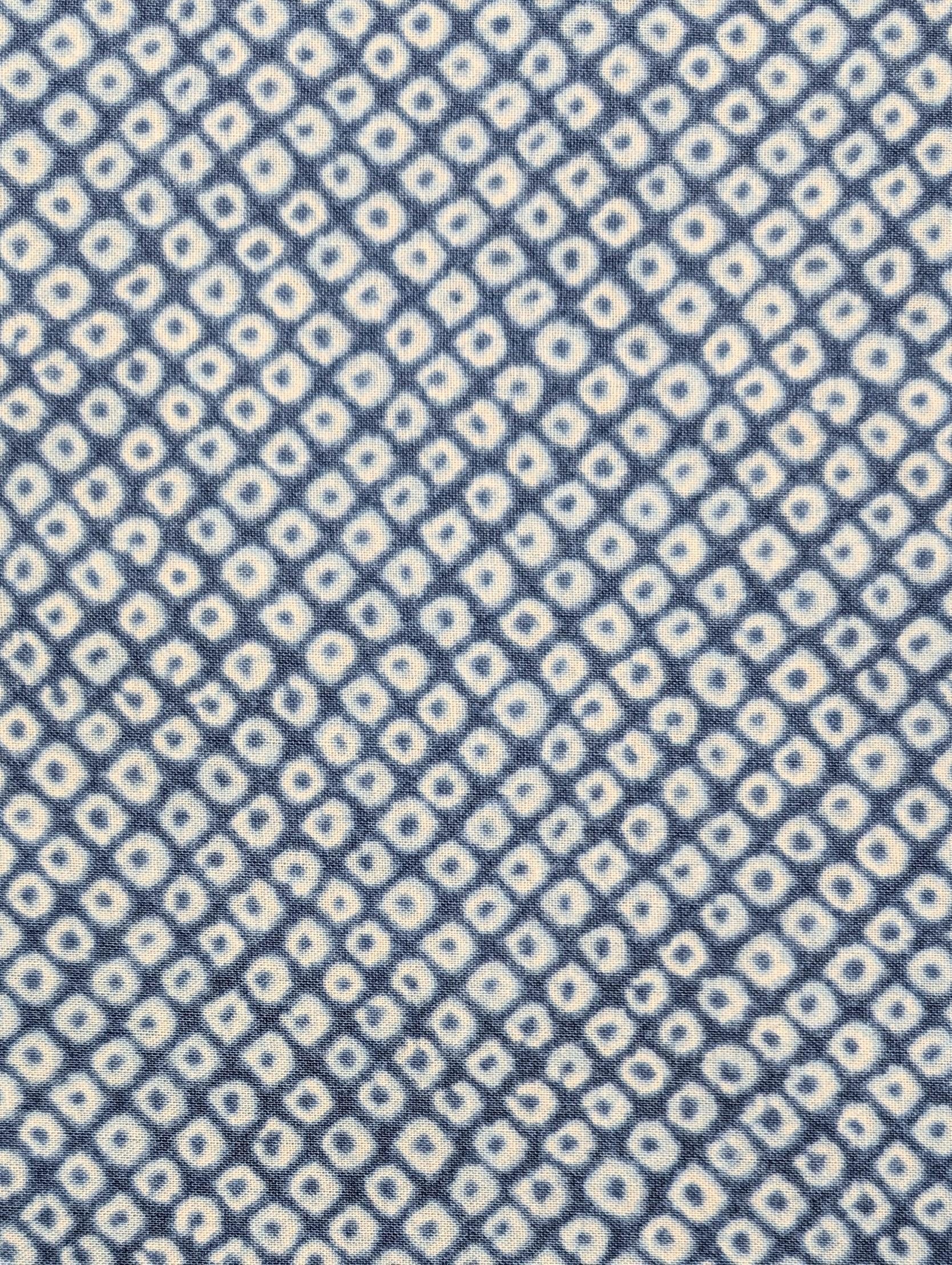 Sevenberry - Kanoko Printed Shibori-Style Collection Cotton Fabric - Light Blue