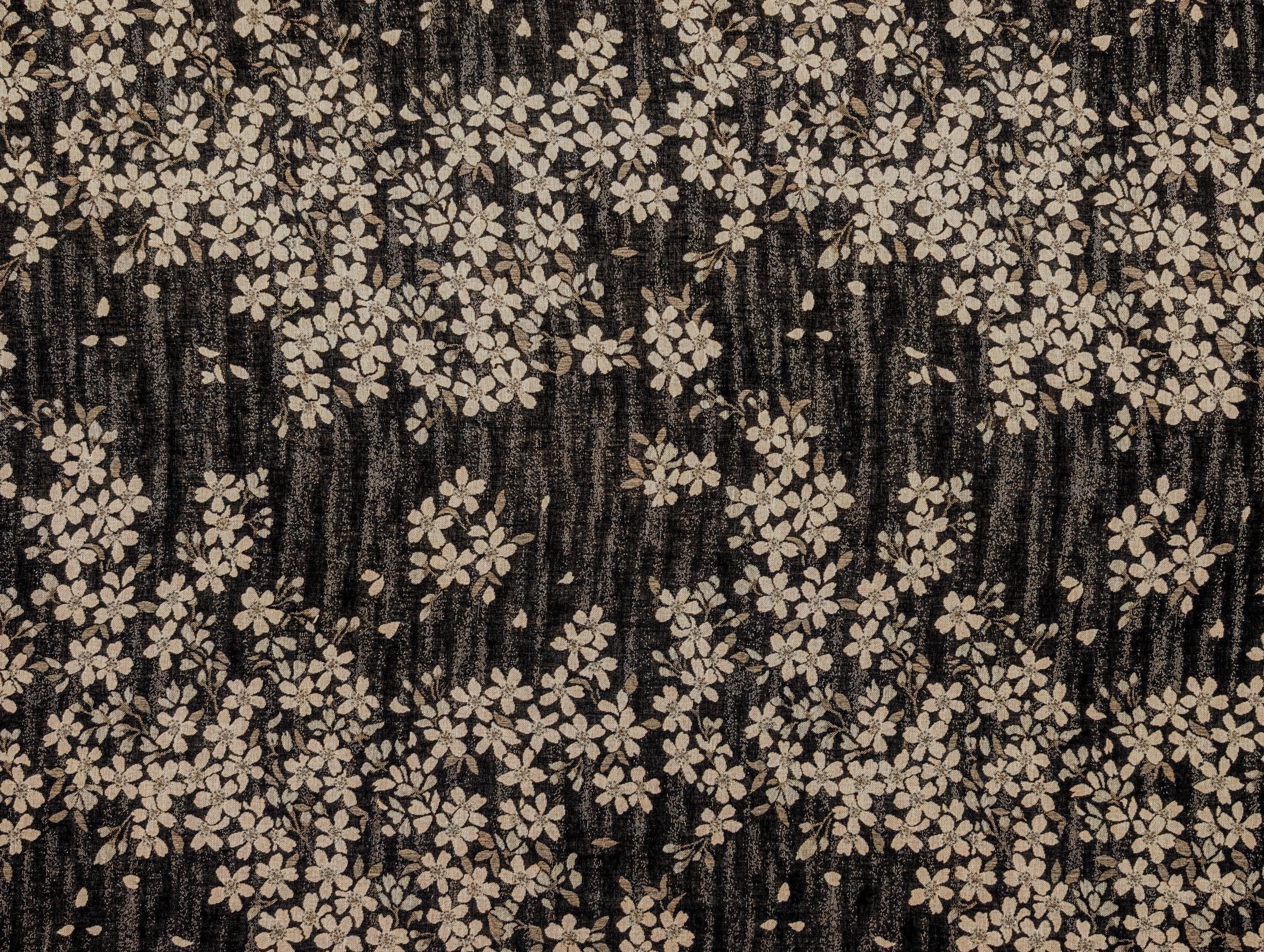 Double-Sided Cherry Blossoms Kobayashi Japanese cotton fabric KTS-7006-A - half yard