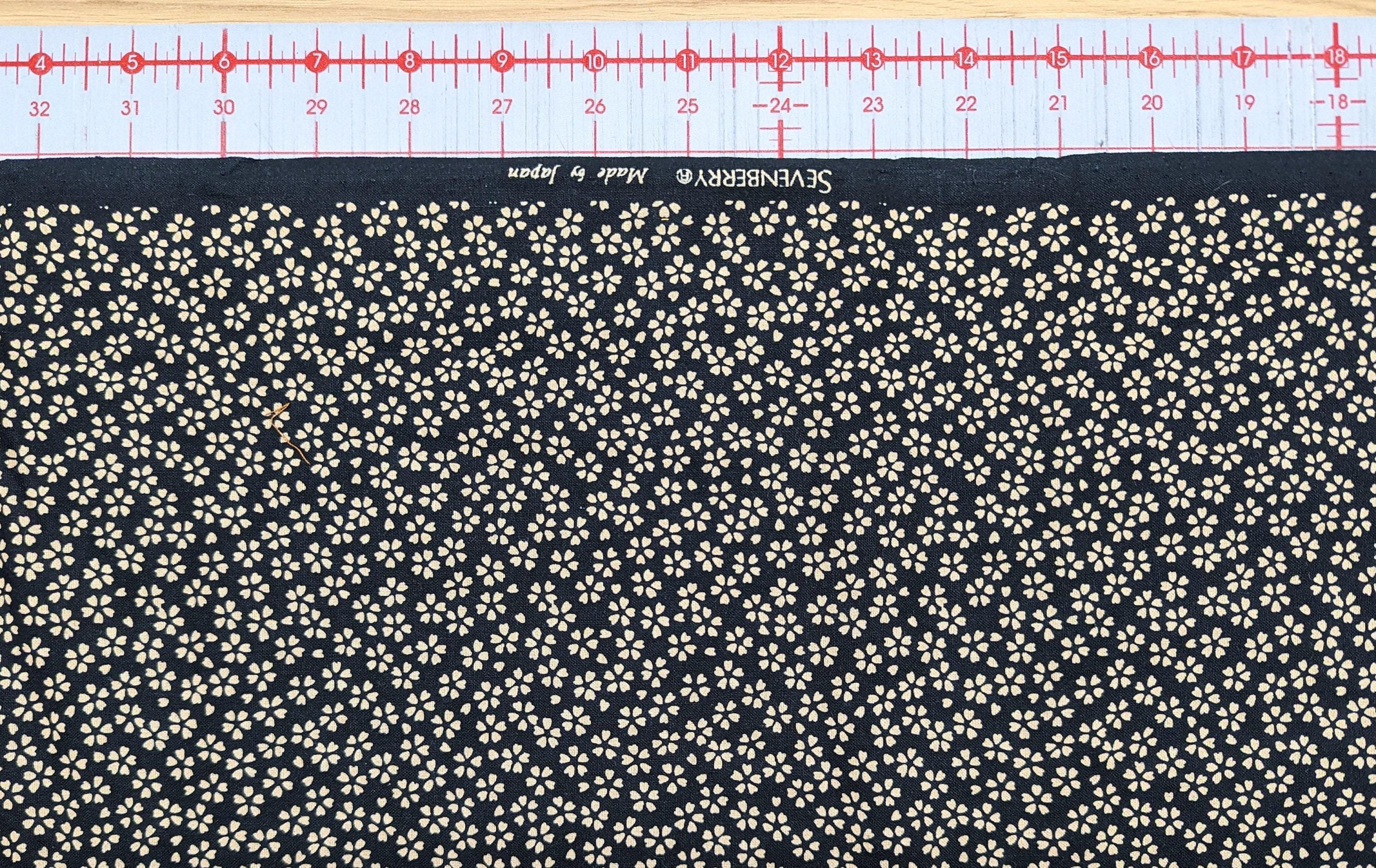 Sevenberry - Cherry Blossom Cotton Fabric - Black
