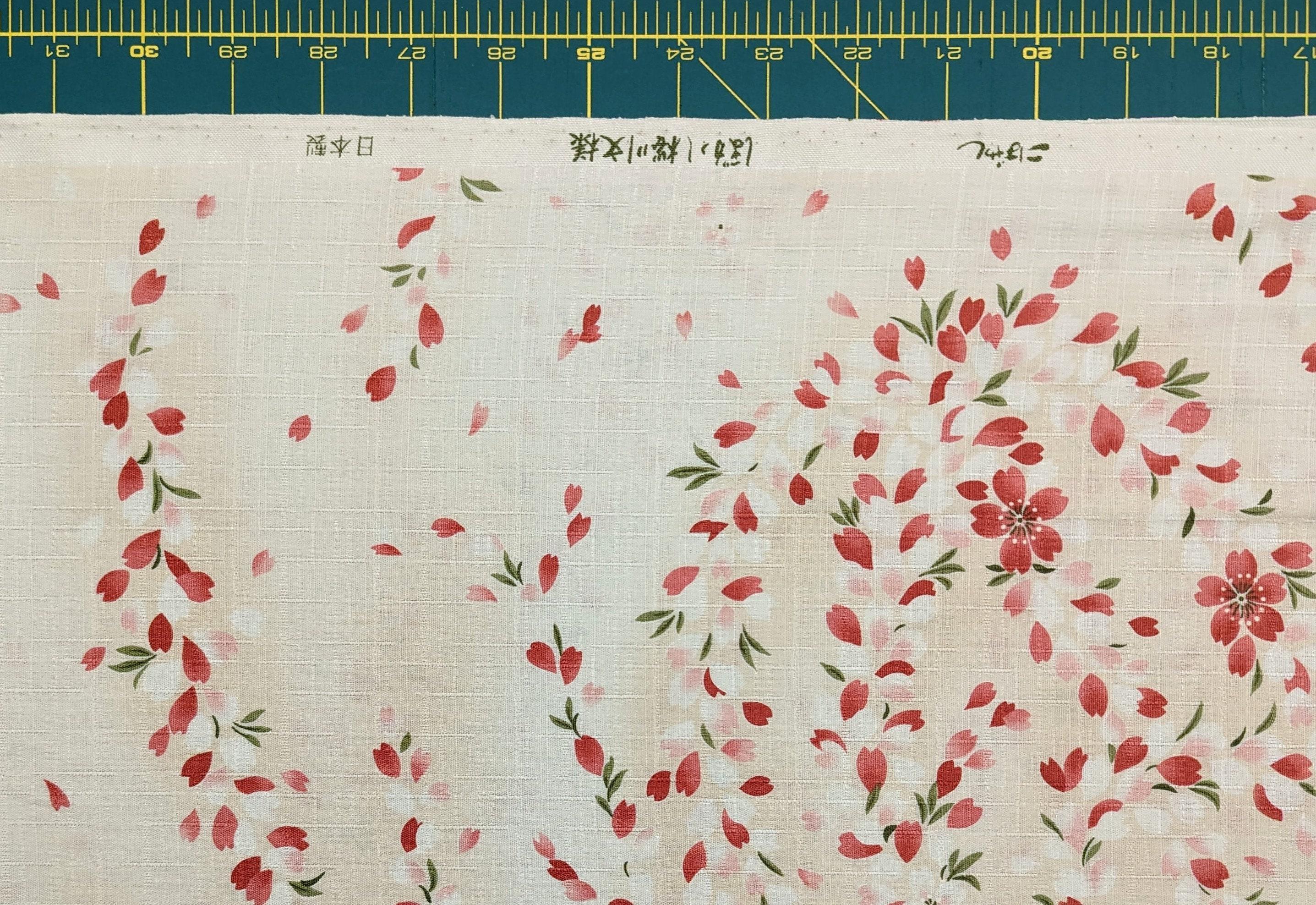 Kobayashi - Breezy Cherry Blossoms Cotton Dobby - White