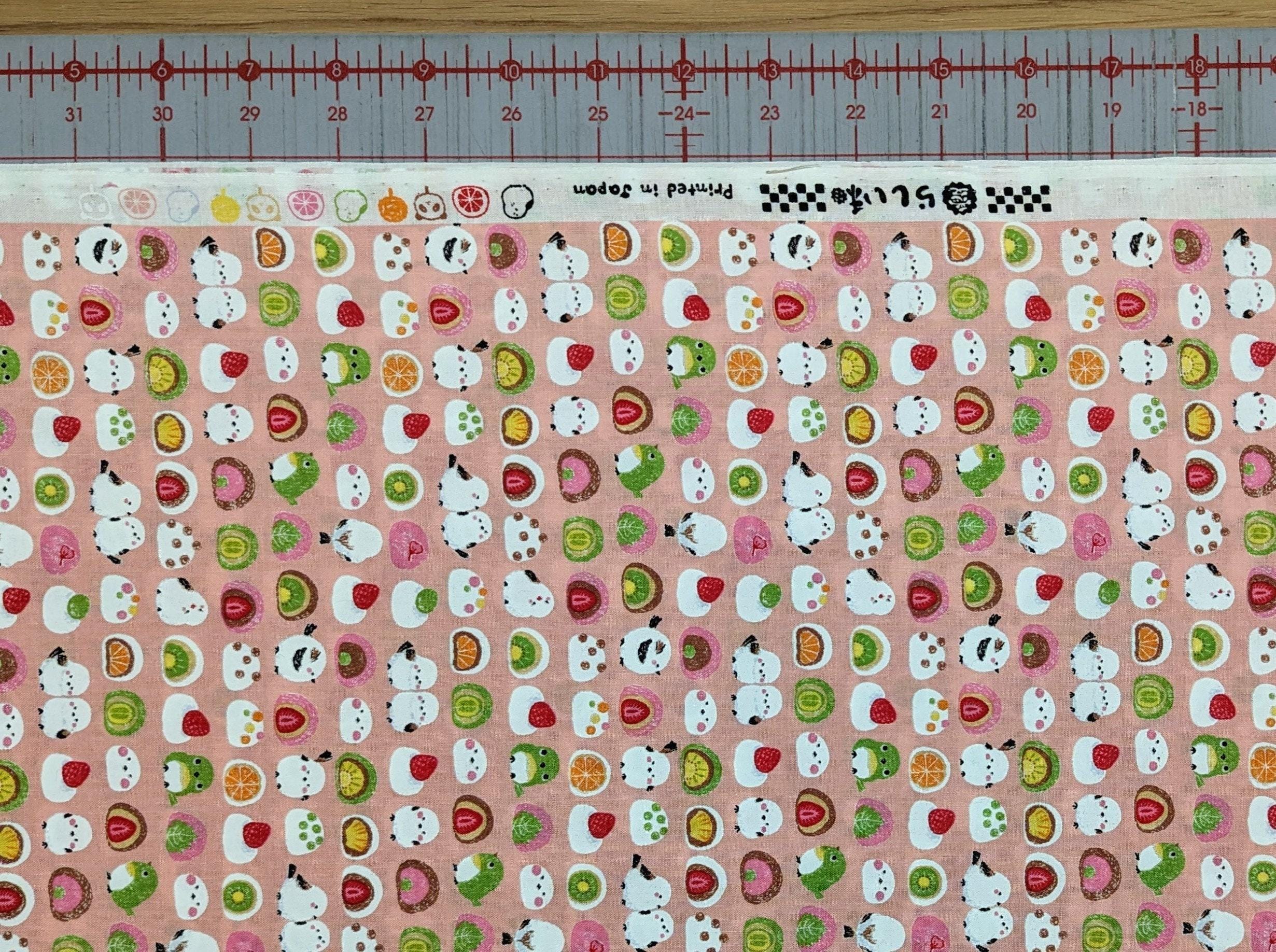 Senyo - Chickadees and Mochi Cotton Fabric - Pink