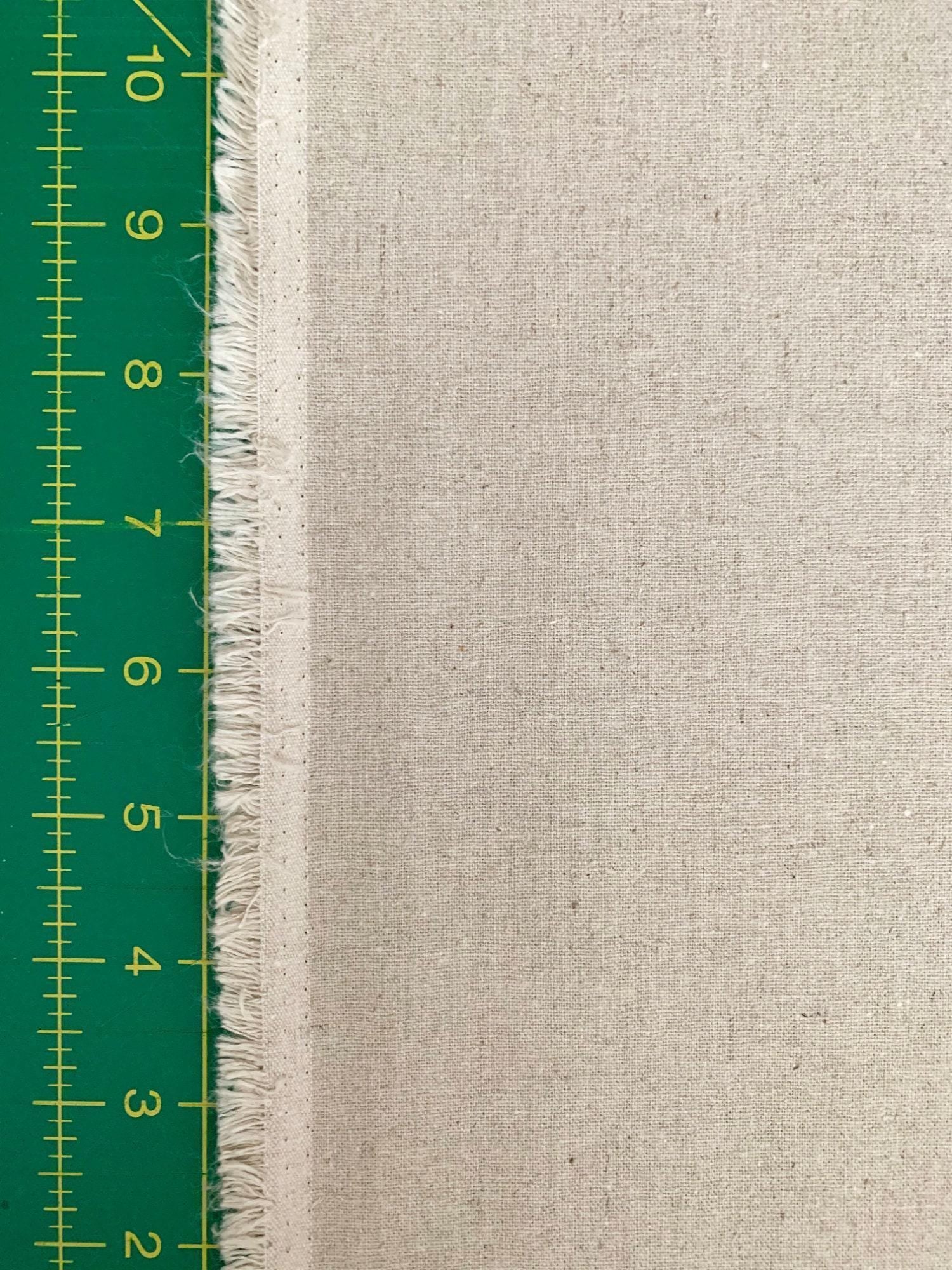 Hishiei - Solid Color Cotton/Linen Fabric - Natural