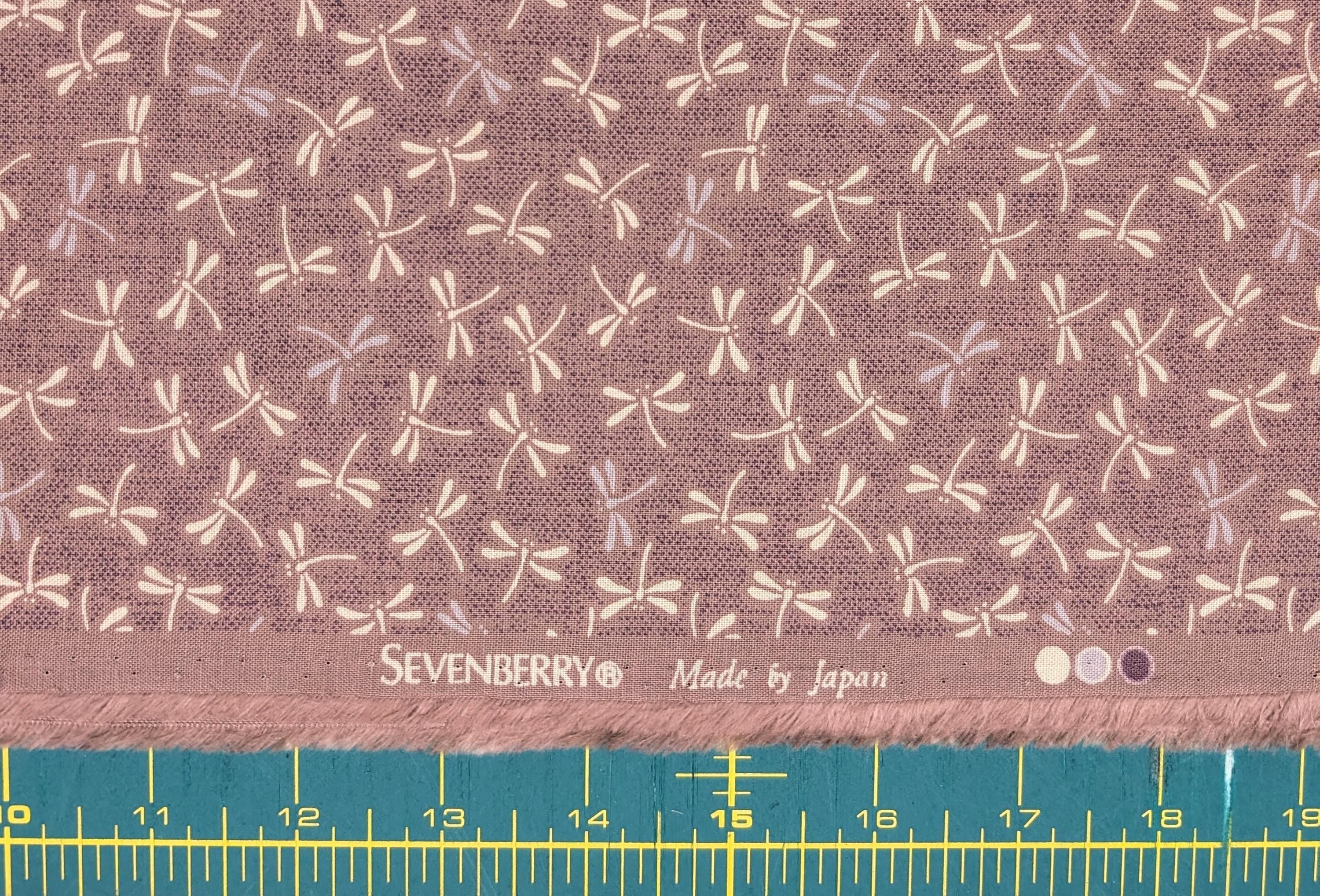 Dragonflies Sevenberry Japanese cotton fabric 88222-7-3 purple