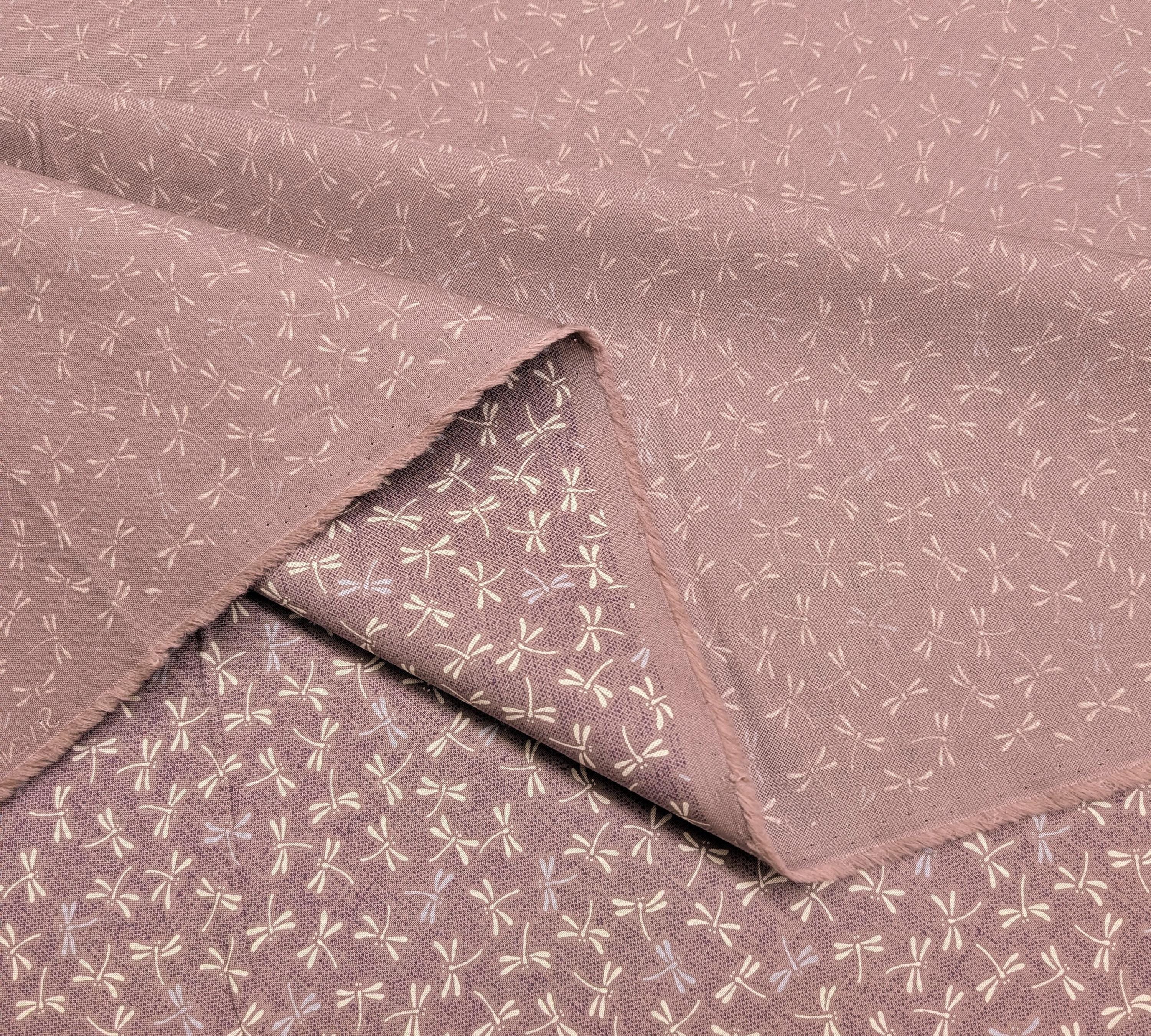 Dragonflies Sevenberry Japanese cotton fabric 88222-7-3 purple