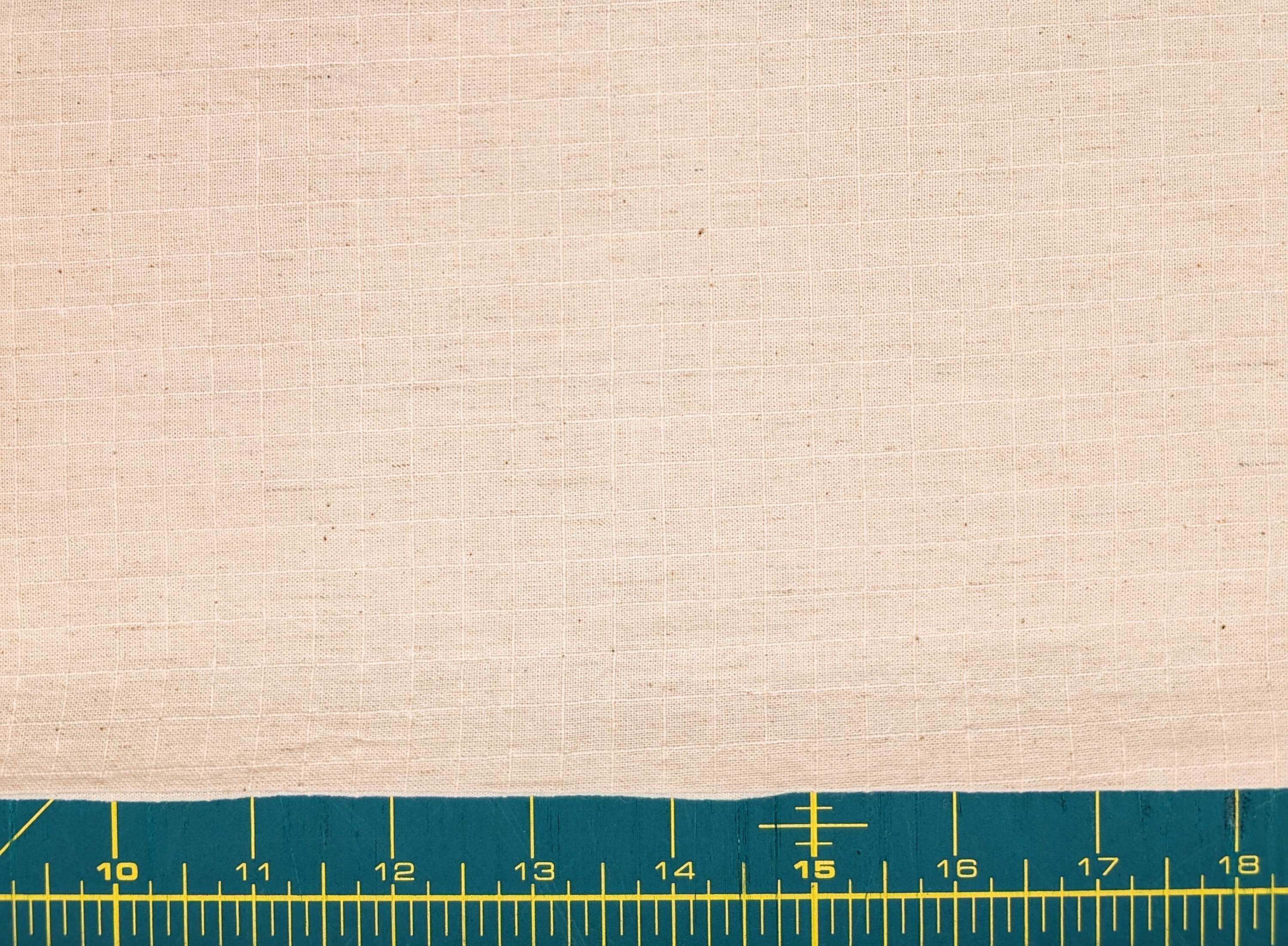 NEW Soft Gridded Dobby Cosmo Japanese cotton linen fabric AD-5747 KN