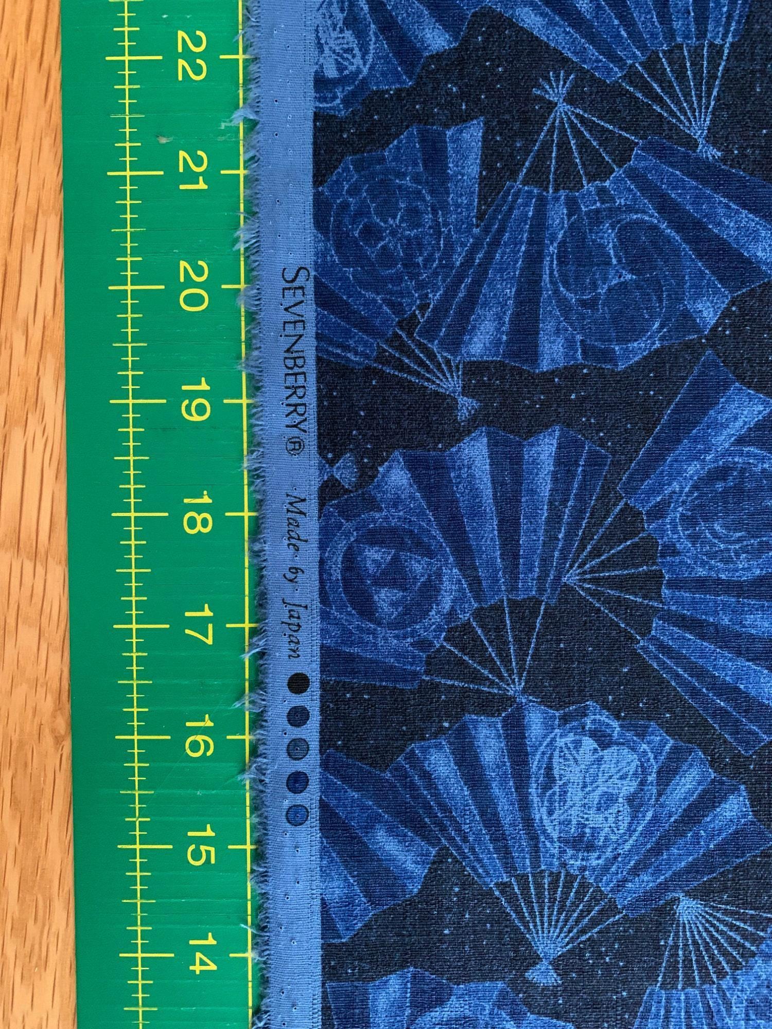 Sevenberry - Fans Cotton Dobby - Dark Blue
