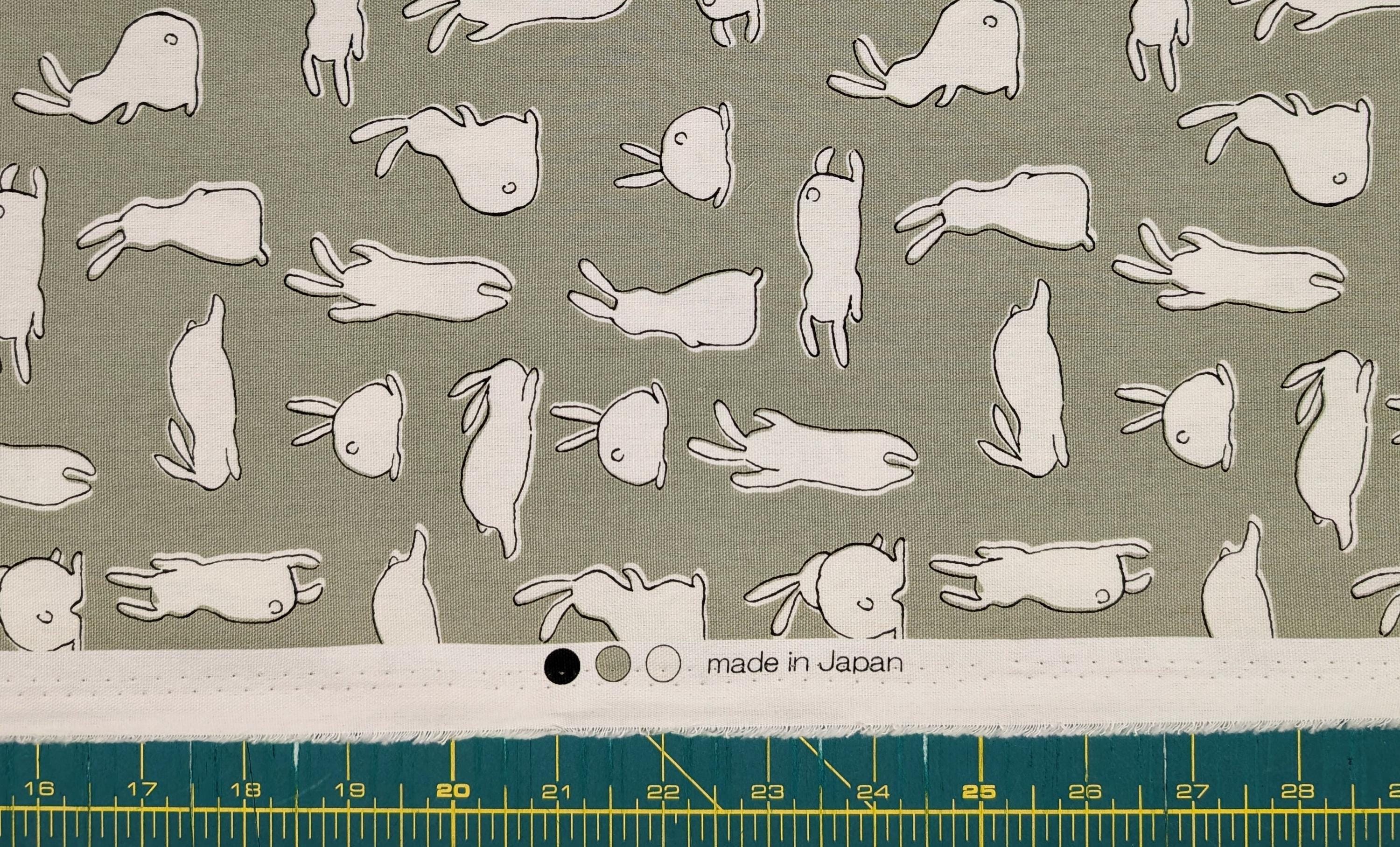 Hishiei - White Rabbits Cotton Oxford - Green