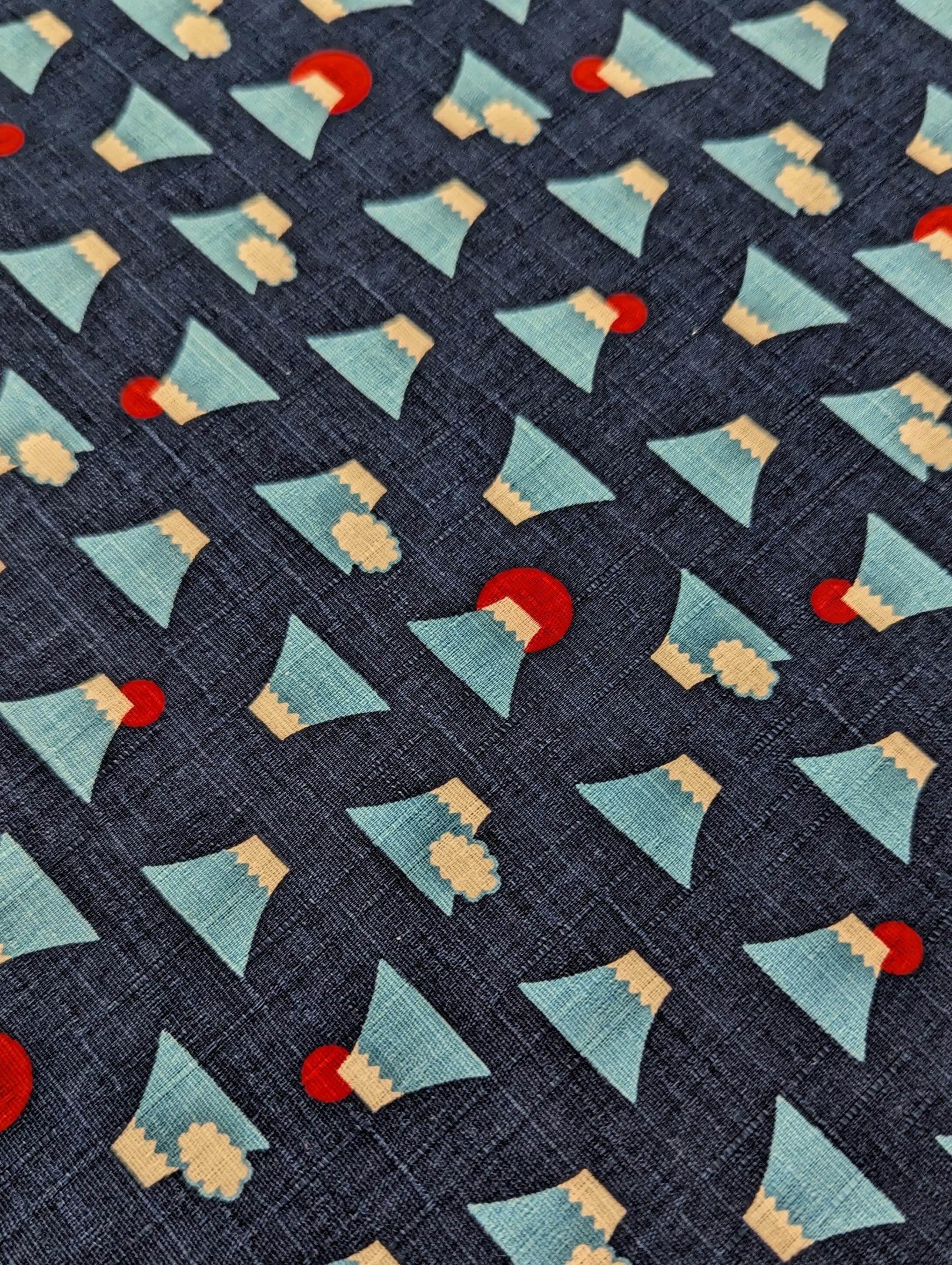 Cosmo - Mt. Fuji Cotton Dobby - Navy Blue