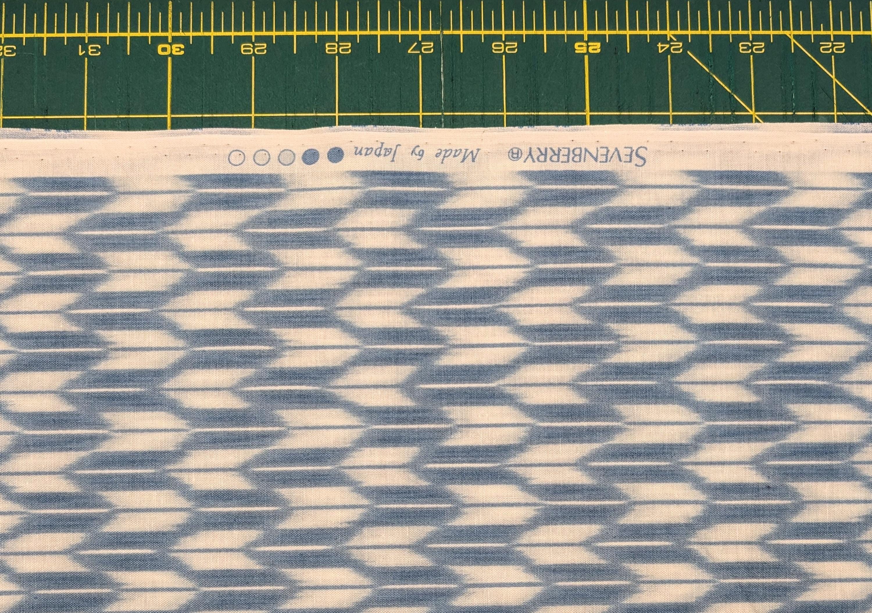 Sevenberry - Arrow Printed Shibori-Style Collection Cotton Fabric - Light Blue