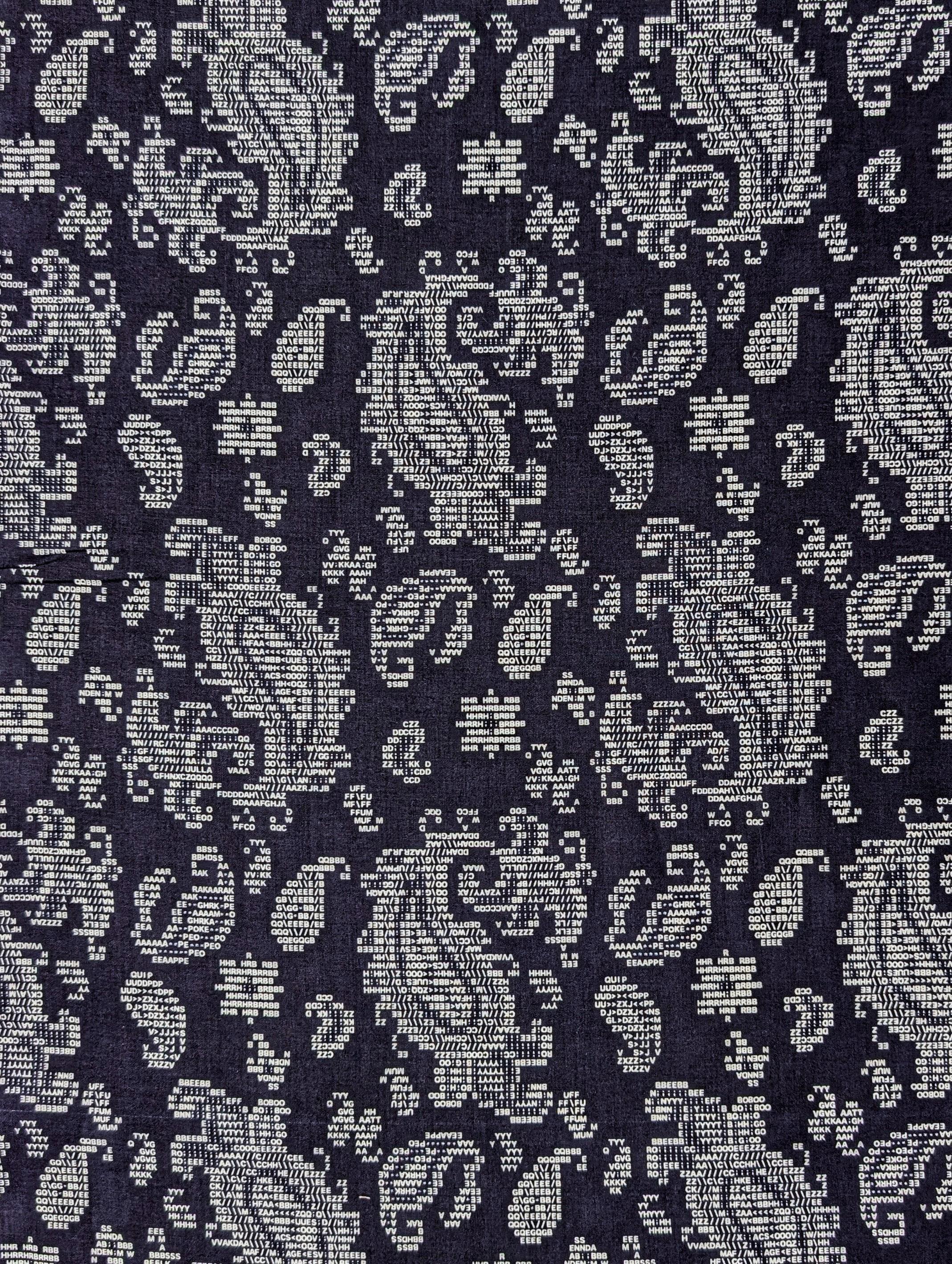 Hokkoh - Coded Paisley Cotton Lawn - Navy