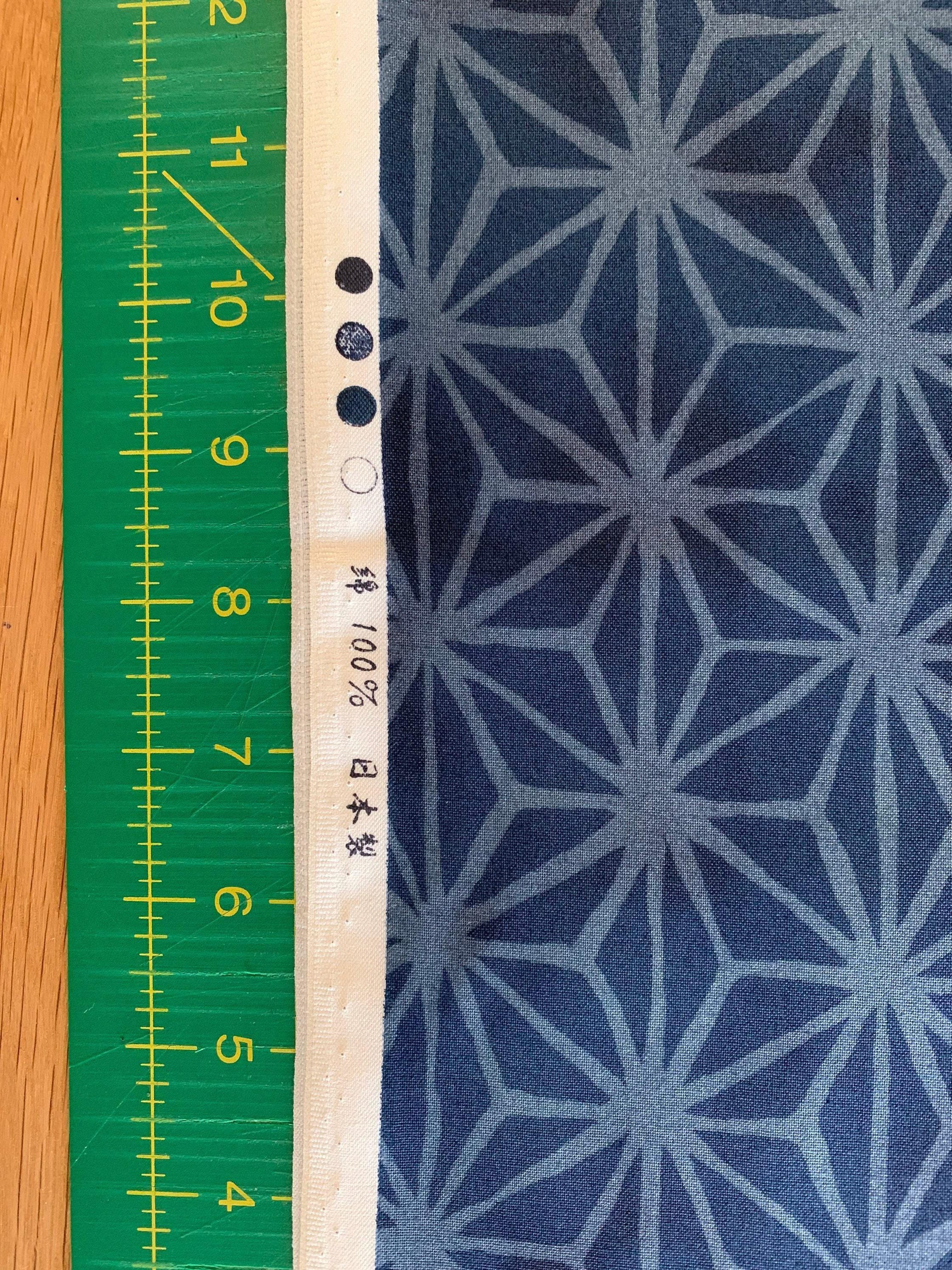 Hishiei - Asanoha Star Cotton - Deep Blue