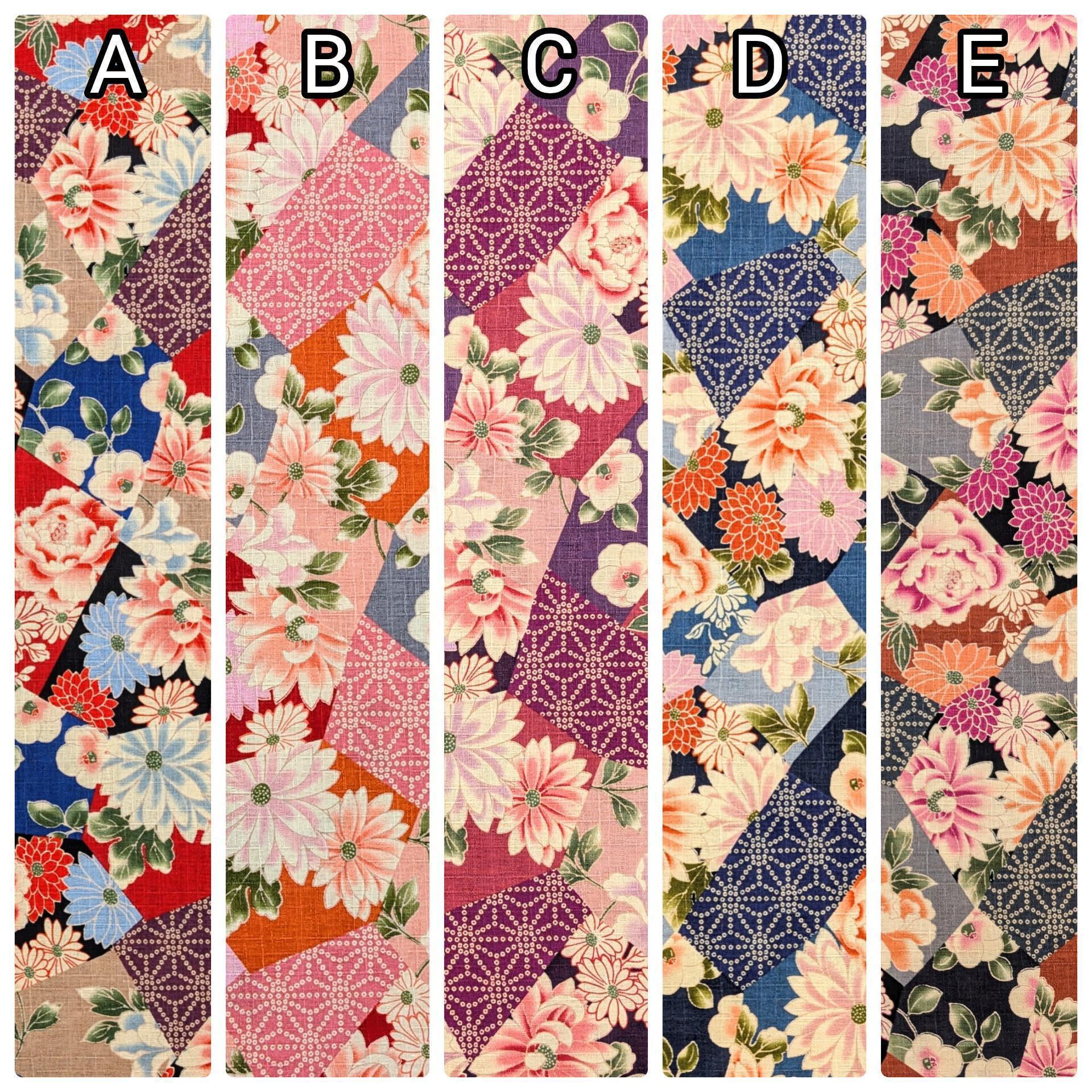 Patterned Floral Collage Hokkoh Japanese dobby cotton fabric 1025-110-2 A beige