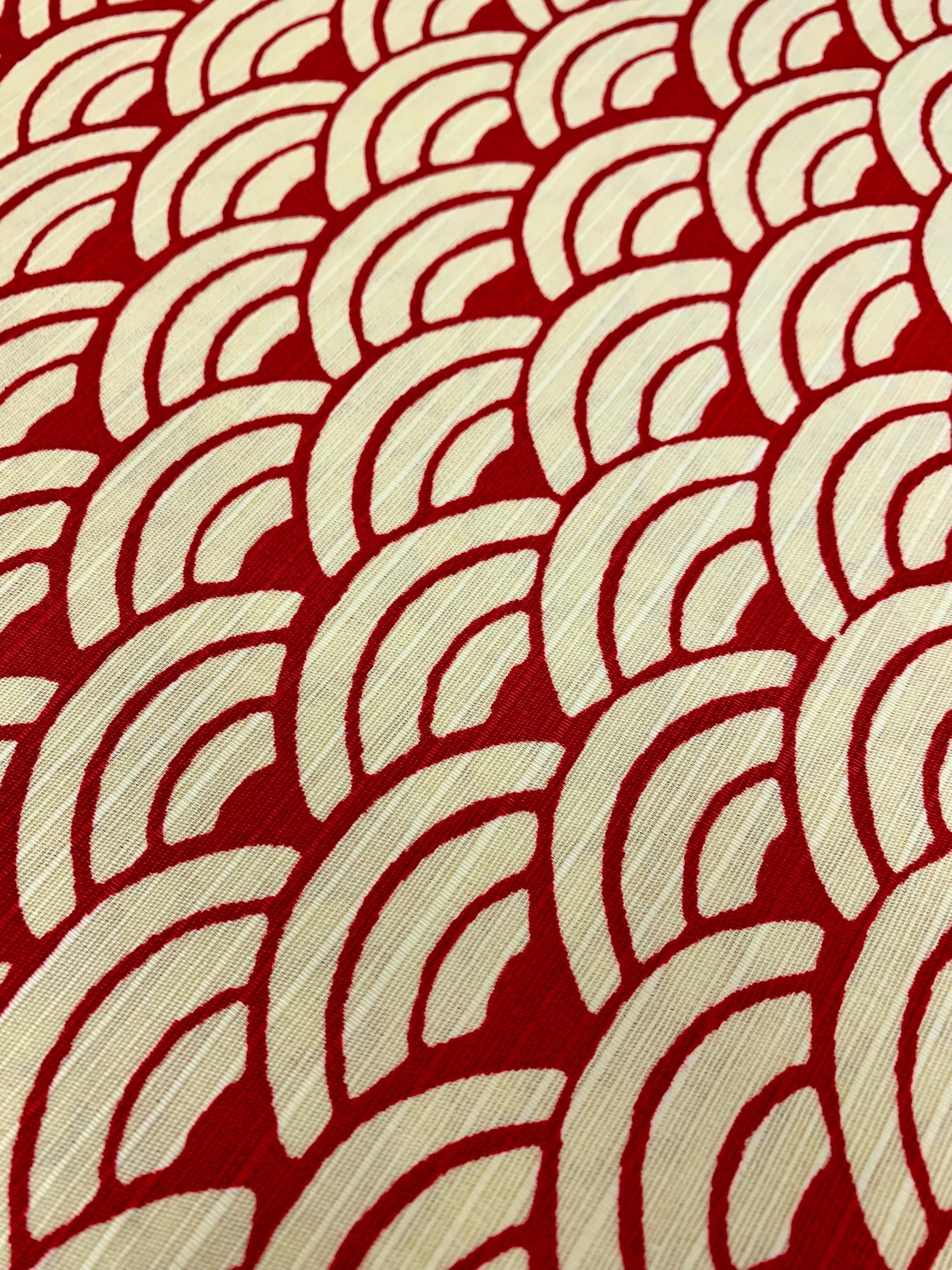Sevenberry - Waves Cotton Dobby - Red Beige