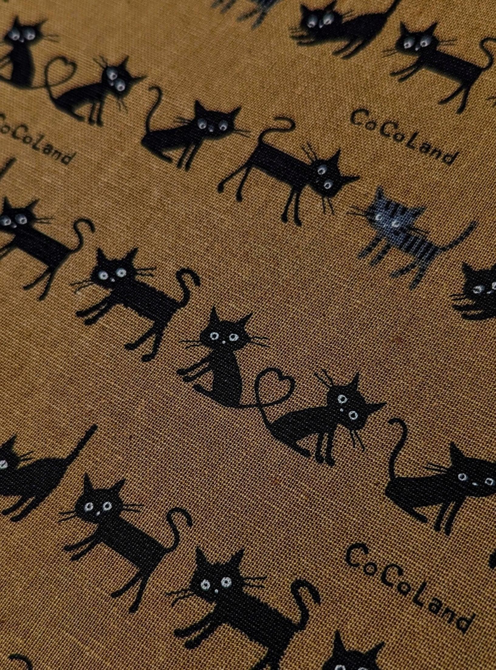 Hishiei - Cocoland Mini Cat Cotton/Linen Oxford - Brown