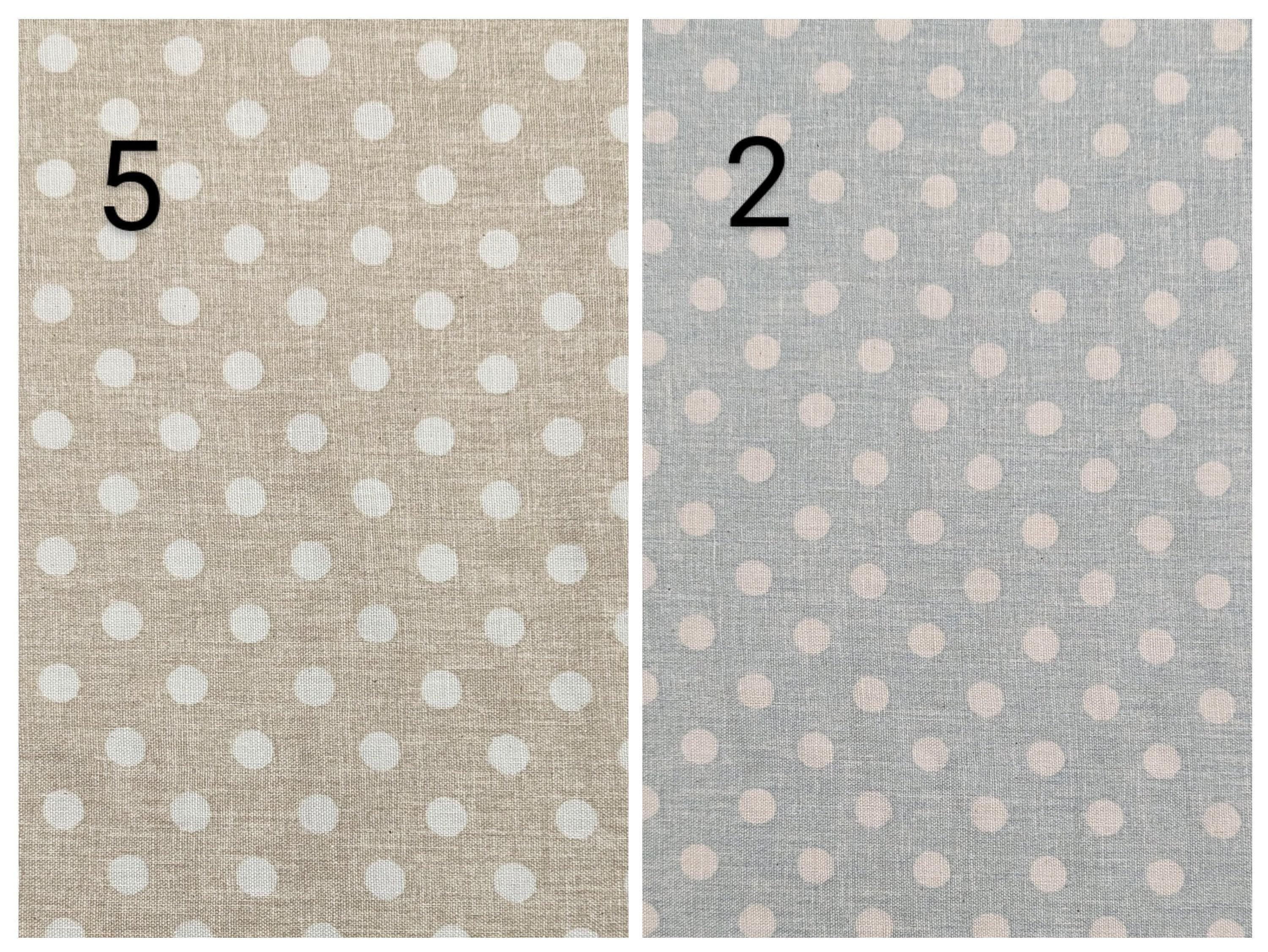 Sevenberry - Medium Polka Dot Cotton Double Gauze - Baby Blue