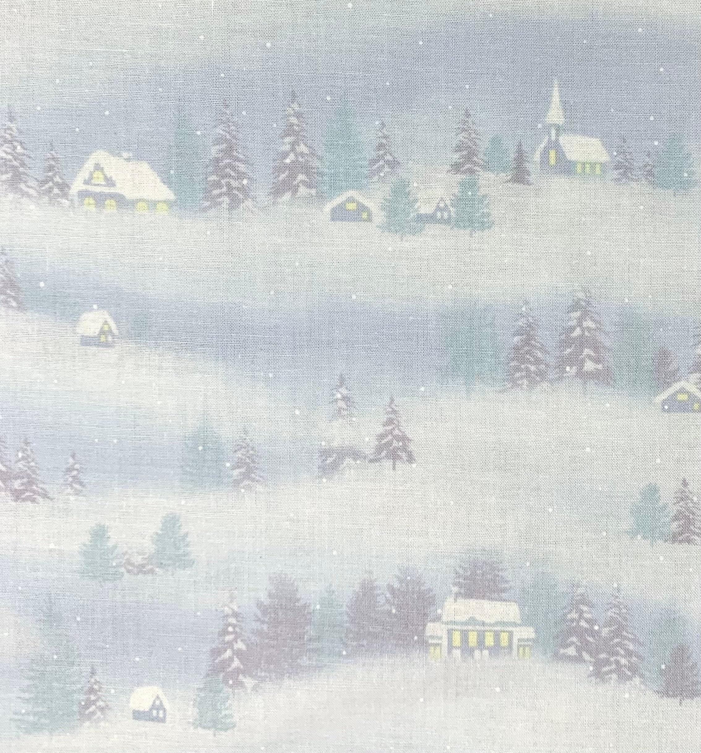 Vancet - X’mas By Yoko Oodachi Cotton Fabric - Dawn Blue