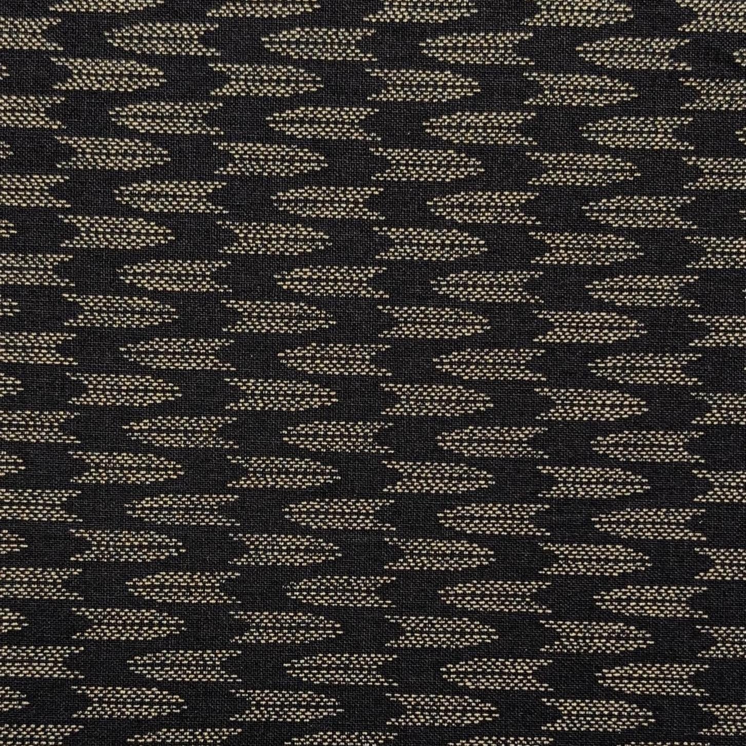 Sevenberry Zigzag Yabane arrows Japanese cotton fabric 88222-6-12 beige & black