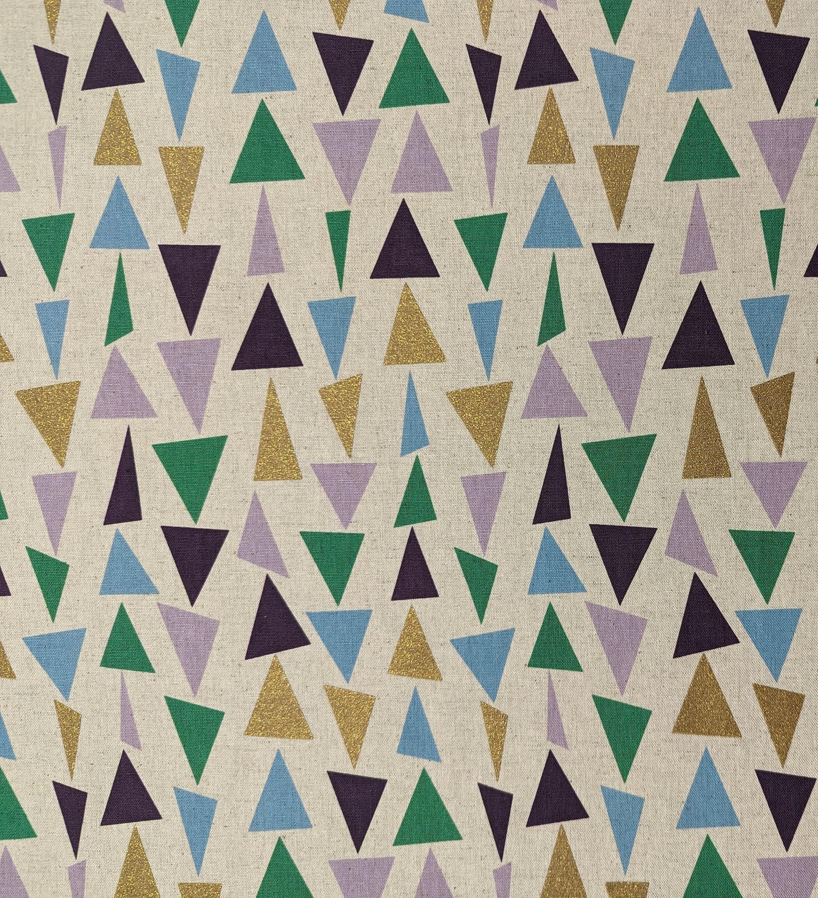 Orimono Imports - Glittering Triangle Cotton Oxford Canvas - Multicolor