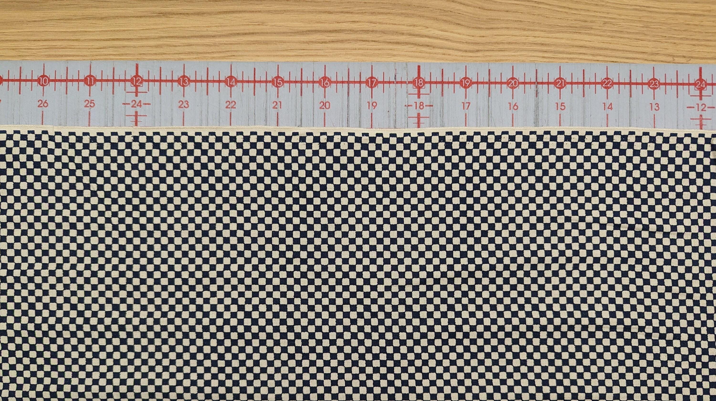 Ichimatsu Checkerboard Sevenberry Japanese cotton fabric 88222-4-4 blue