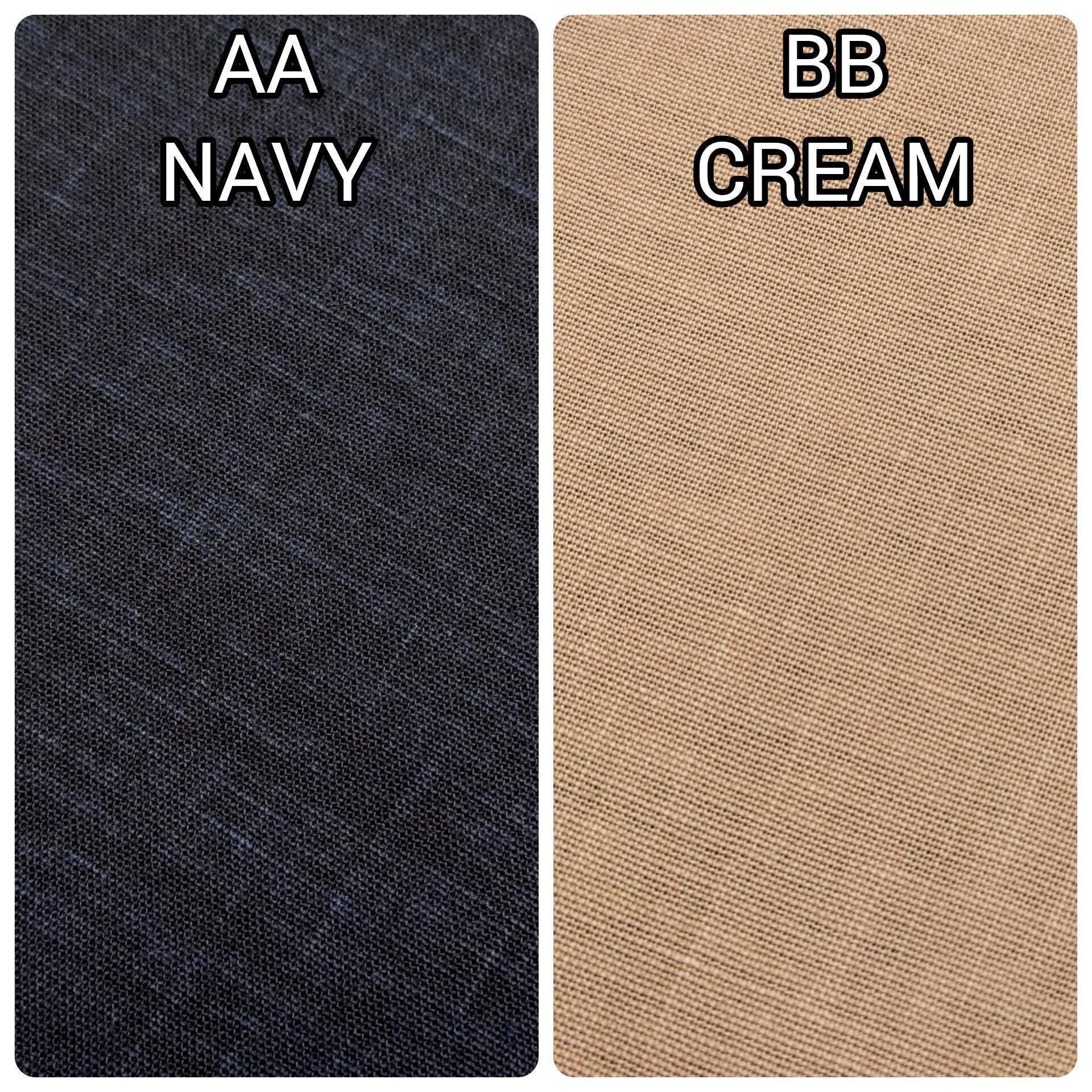 Kurenai - Noren Blank Hand Dyed Cotton Fabric - Navy
