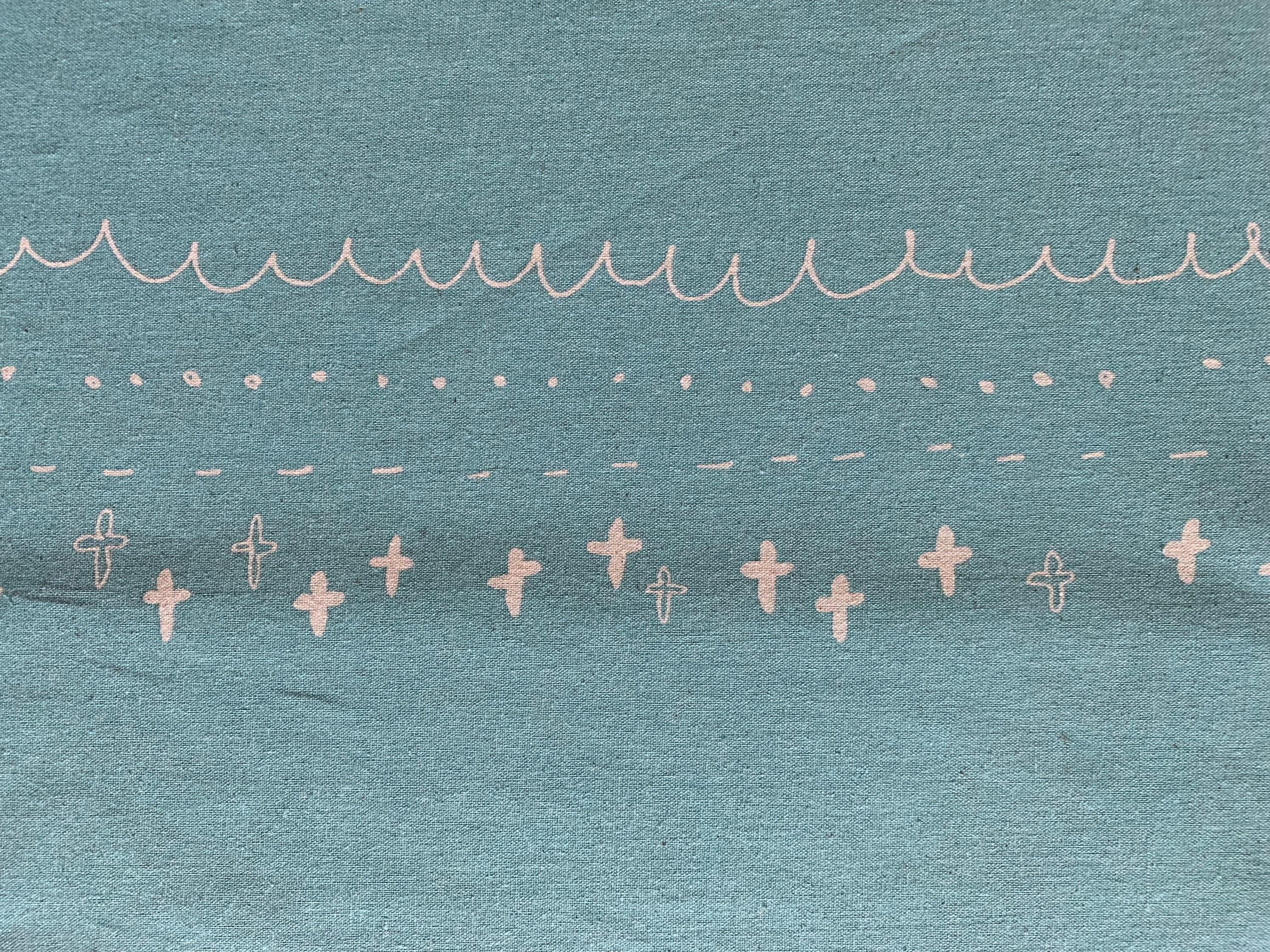 Kei - Megumi Sakakibara Collection Cotton Linen Panel - Green