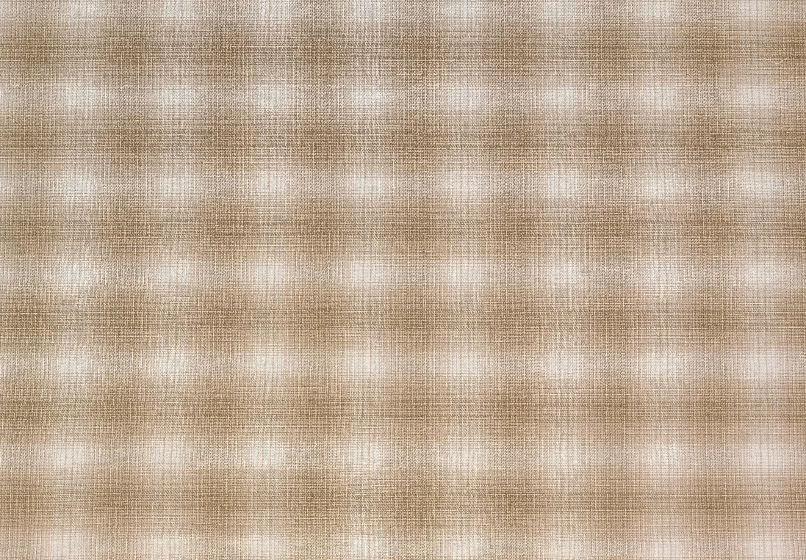 NEW Japanese yarn dyed ombre plaid cotton fabric SY10630S E light brown