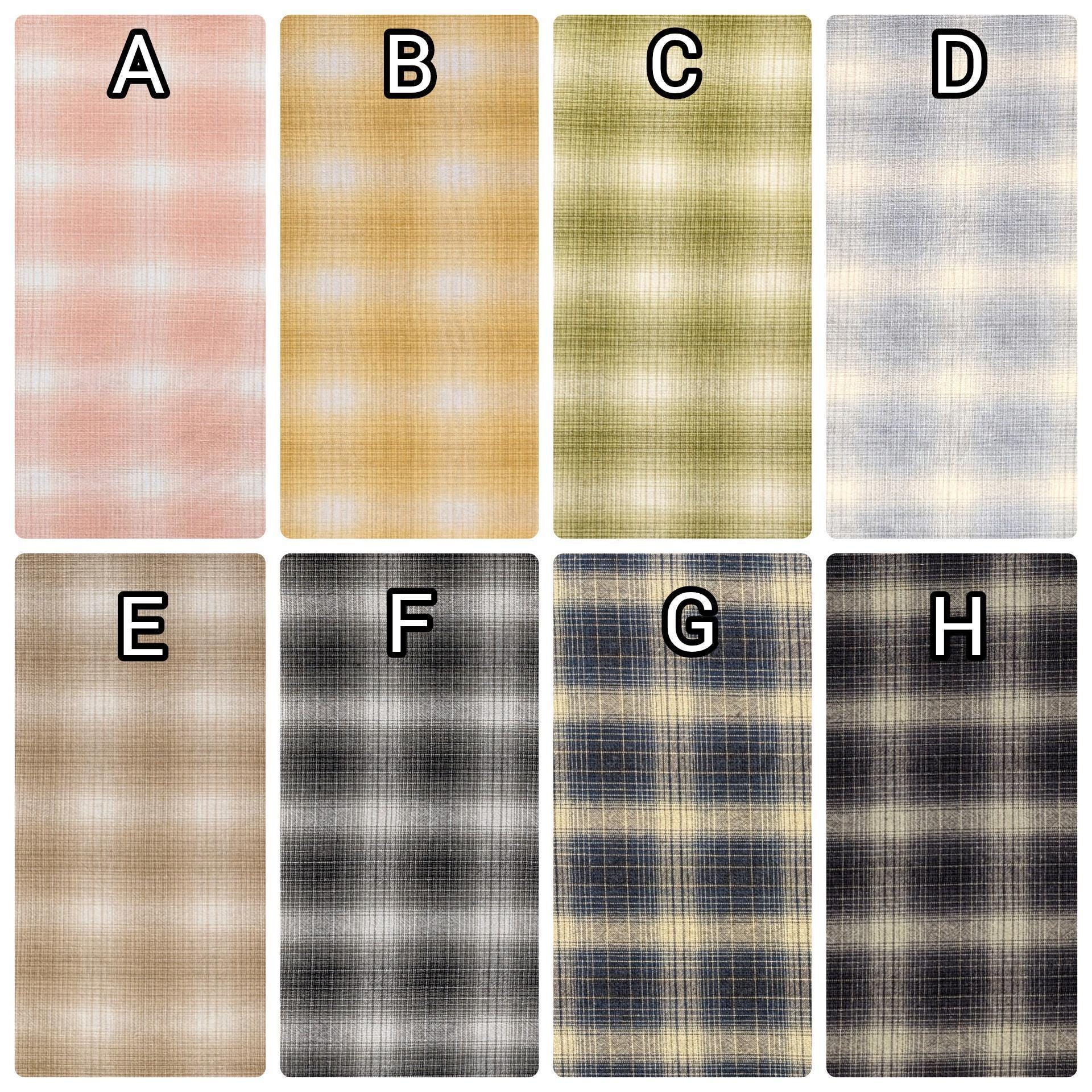 NEW Japanese yarn dyed ombre plaid cotton fabric SY10630S A pink