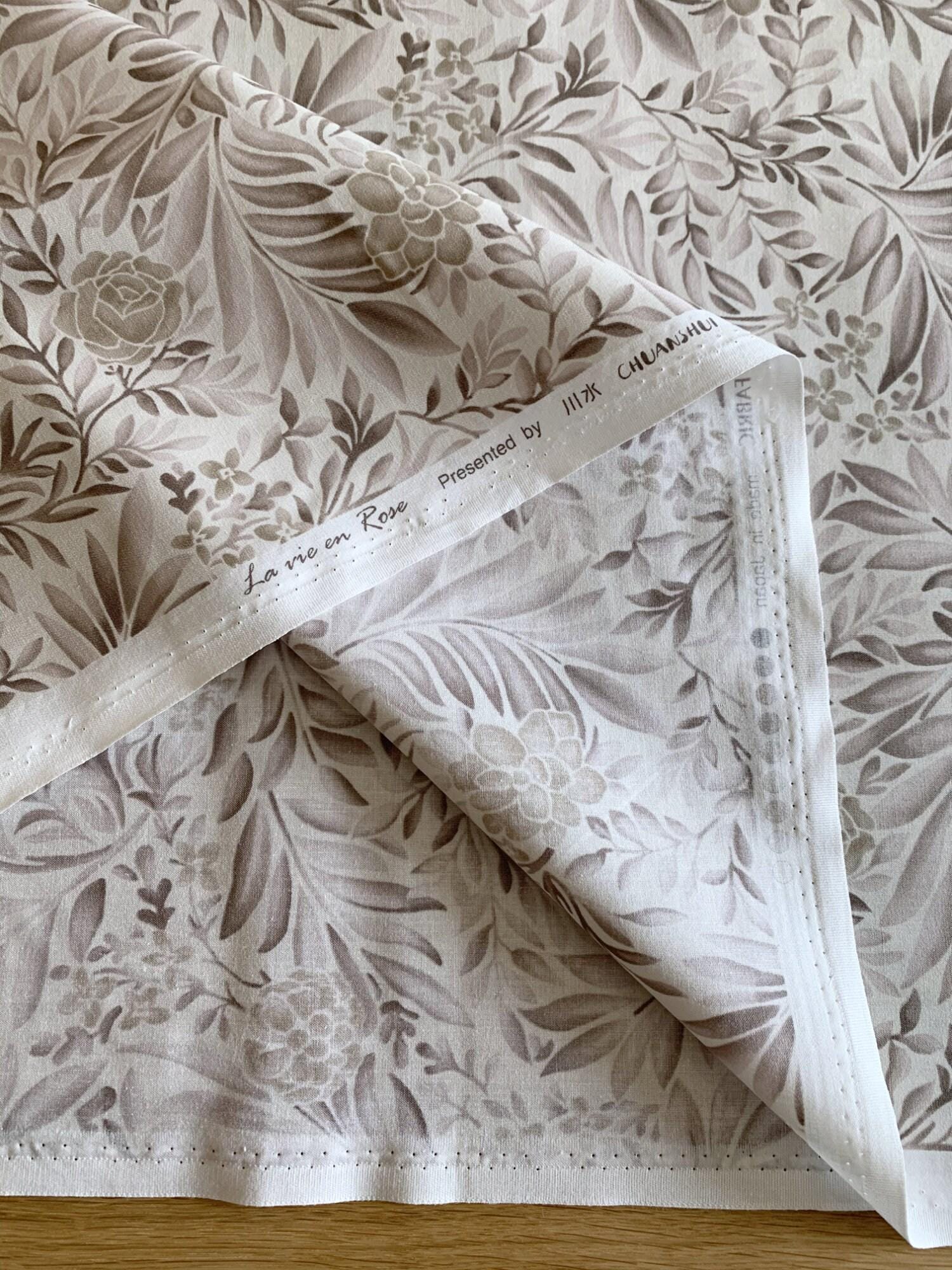 Orimono Imports - La Vie En Rose Cotton Taupe - Smoke Gray