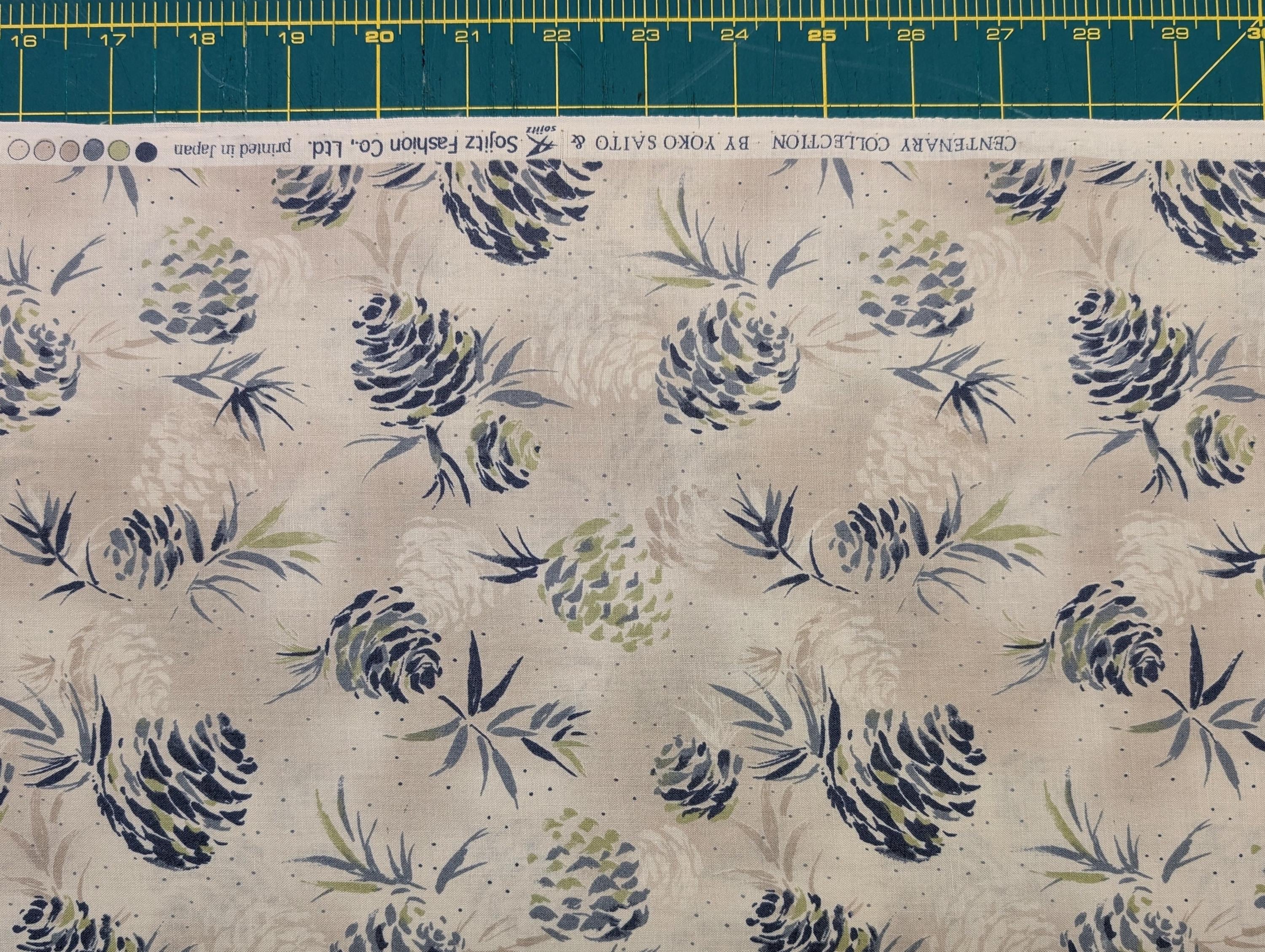 Vancet - Watercolor Pinecones Cotton Taupe - Beige