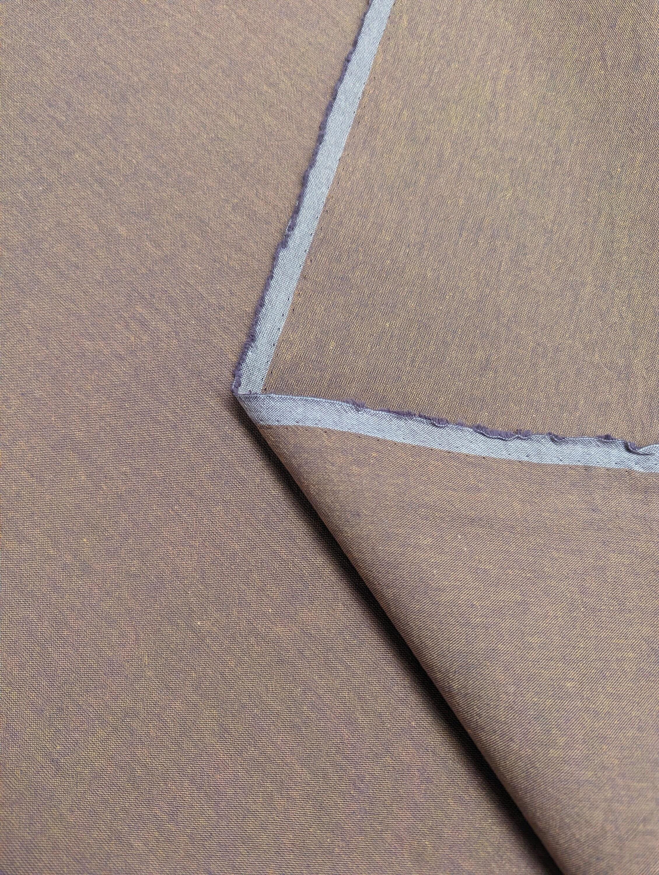 Cosmo - Japanese Yarn Dyed Cotton - Tan Purple