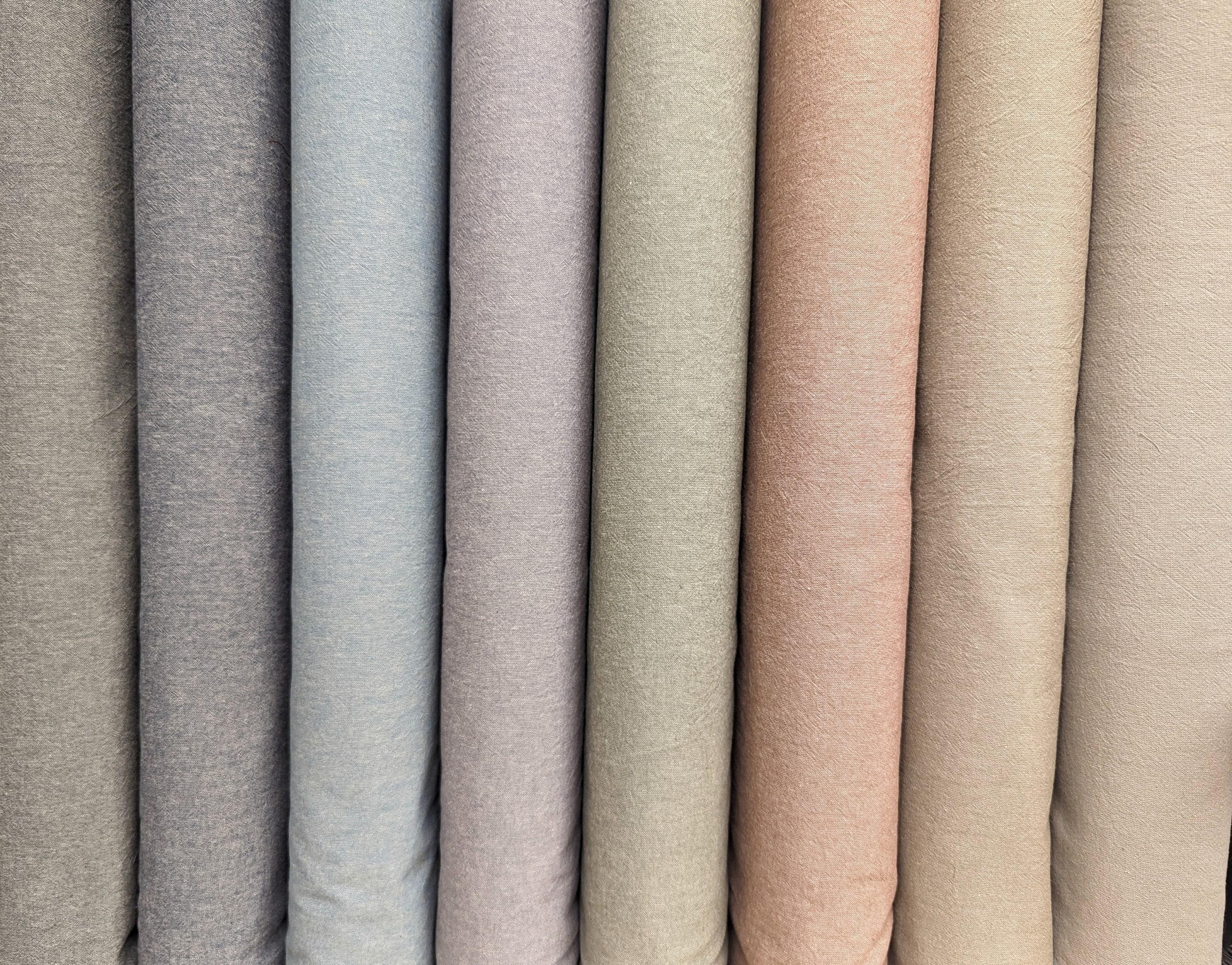 Cosmo - Japanese Yarn Dyed Cotton - Tan Purple