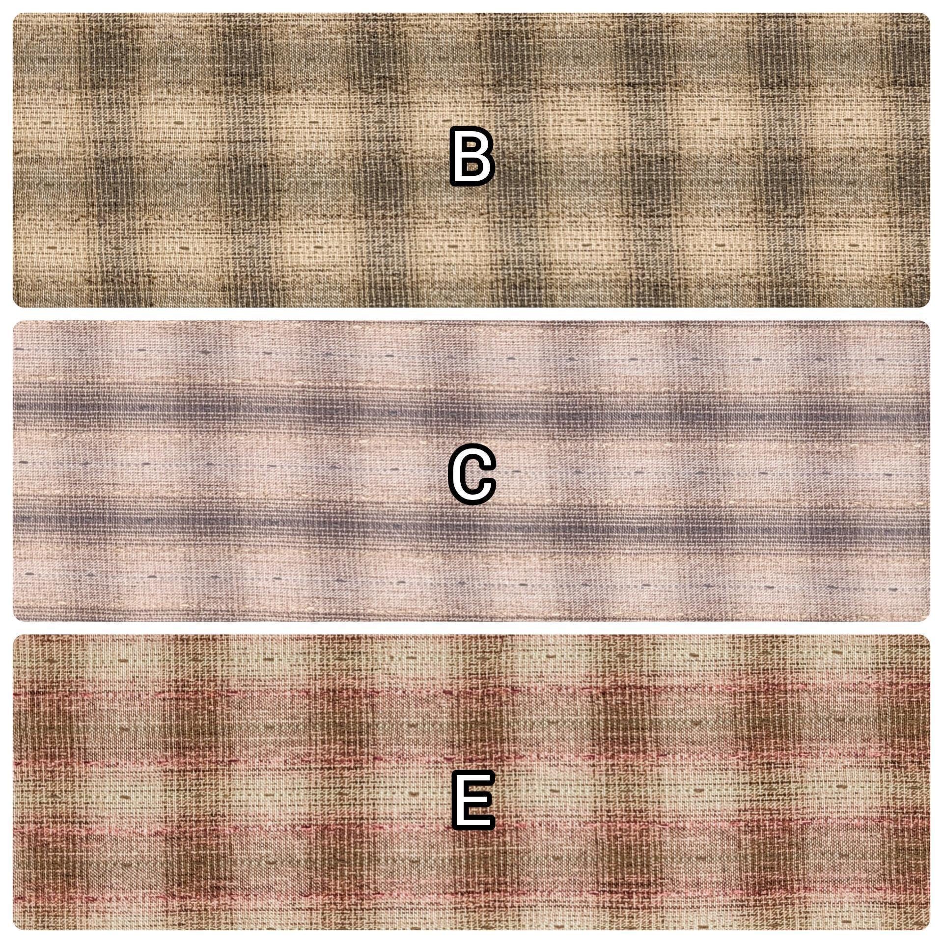 Cosmo - Dotted Textured Weave Yarn Dyed Cotton Taupe - Brick Red and Brown