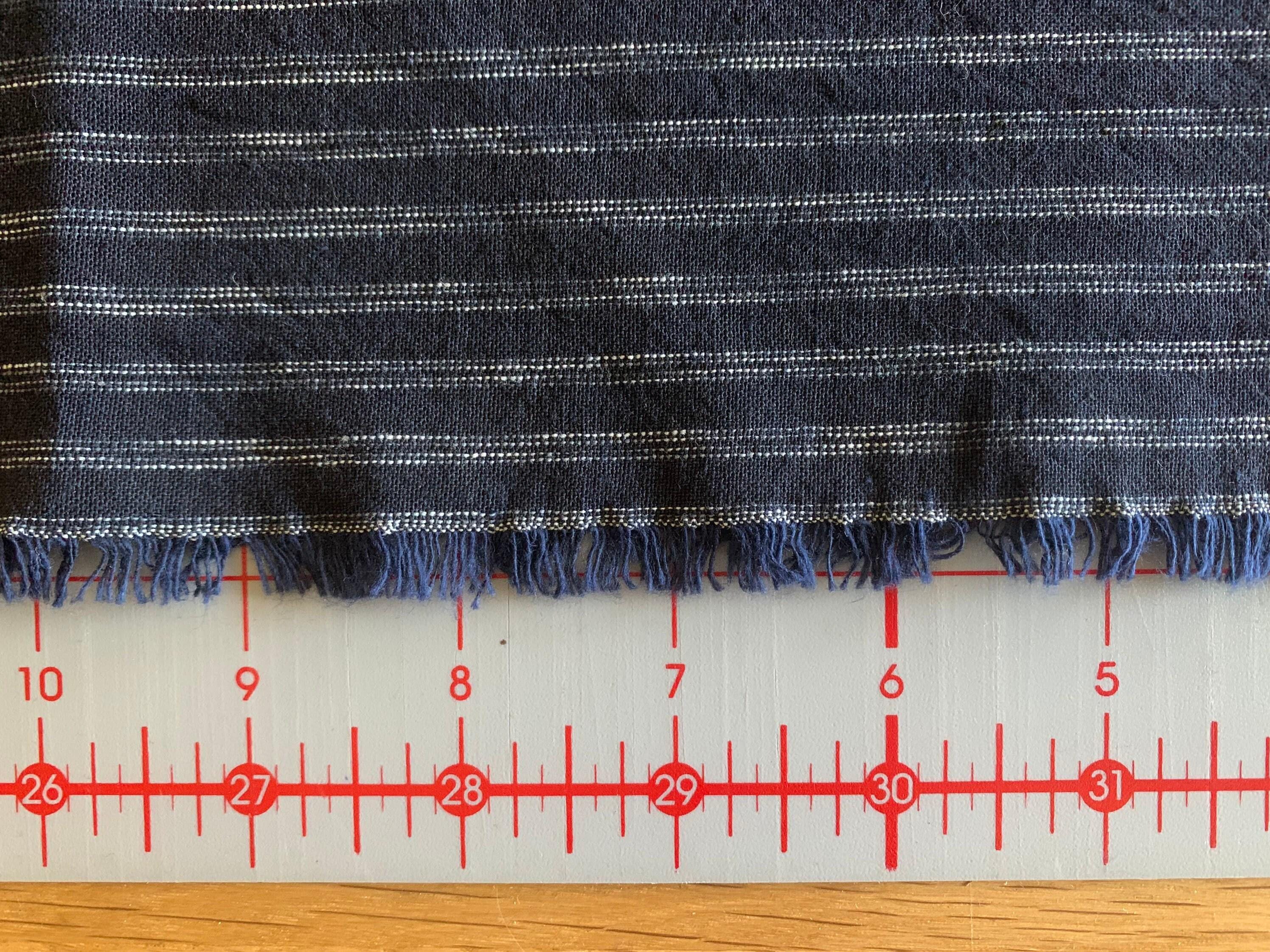 Orimono Imports - Rustic Woven Stripe Cotton - Navy Blue