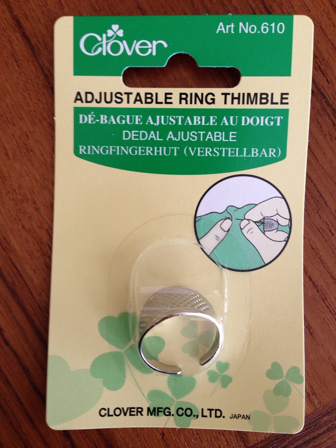 Clover Japanese Knuckle Ring Ubinuki Thimble Model #610