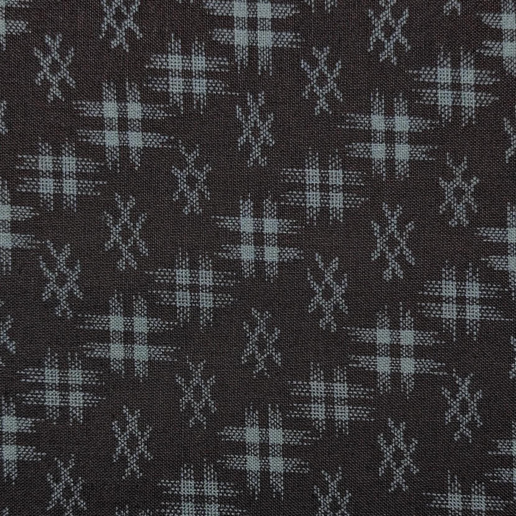 Sevenberry Well 井戸 hashtag Japanese cotton fabric 88222-5-2 blue & black