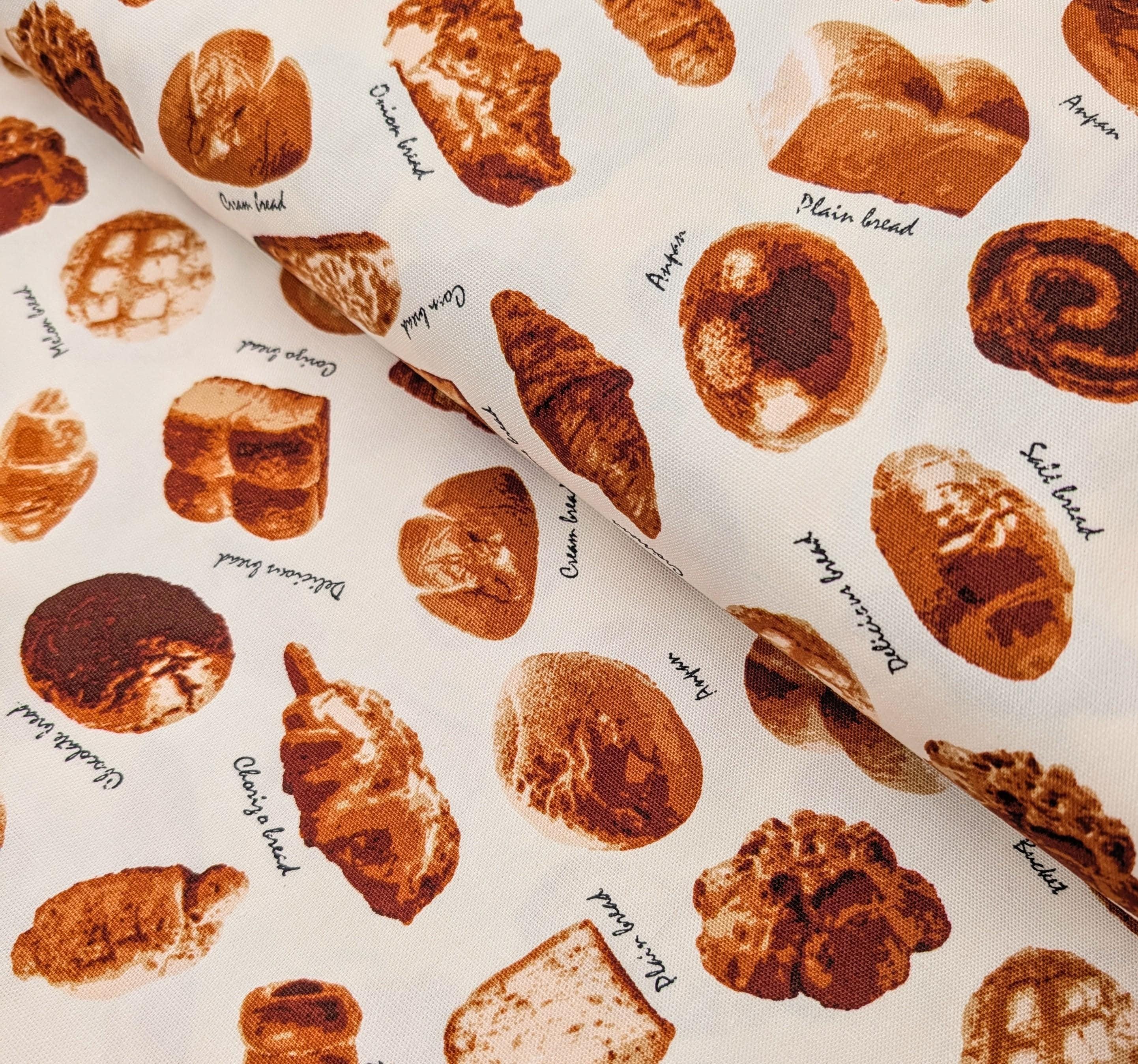 Bakery Bread Asano Japanese Oxford cotton canvas fabric A-1020-16 A