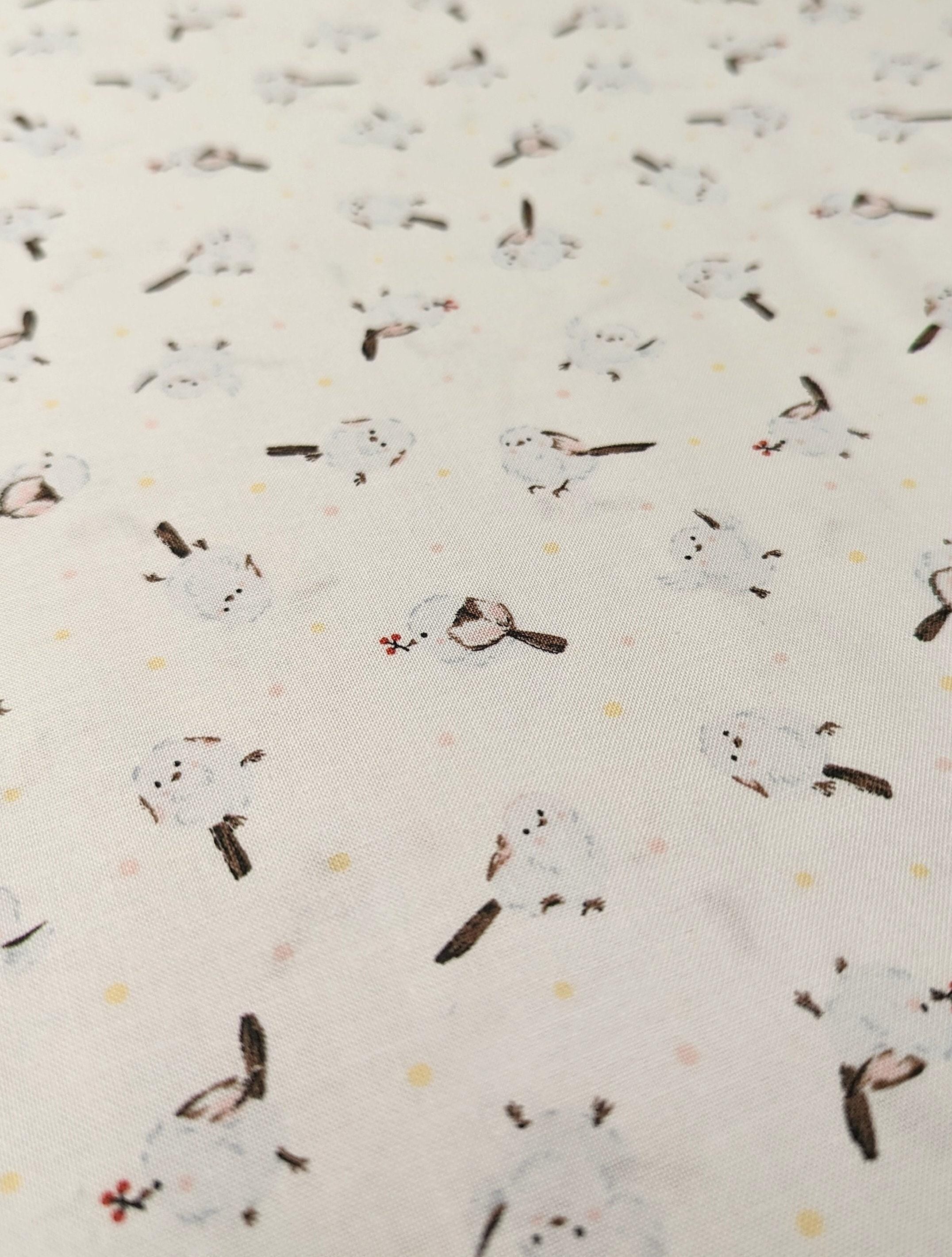 Cosmo - Chickadee Chirp Cotton - White