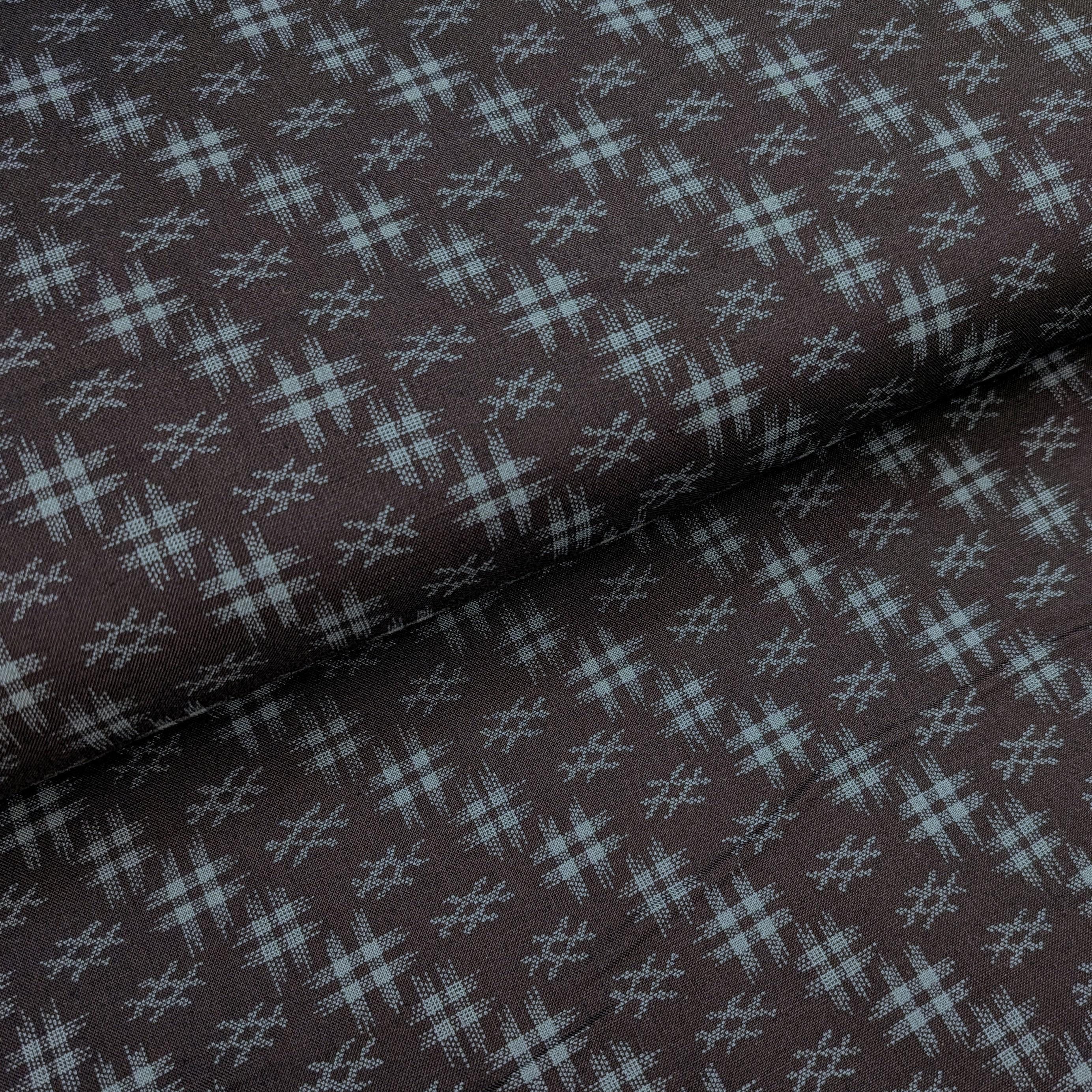 Sevenberry Well 井戸 hashtag Japanese cotton fabric 88222-5-2 blue & black