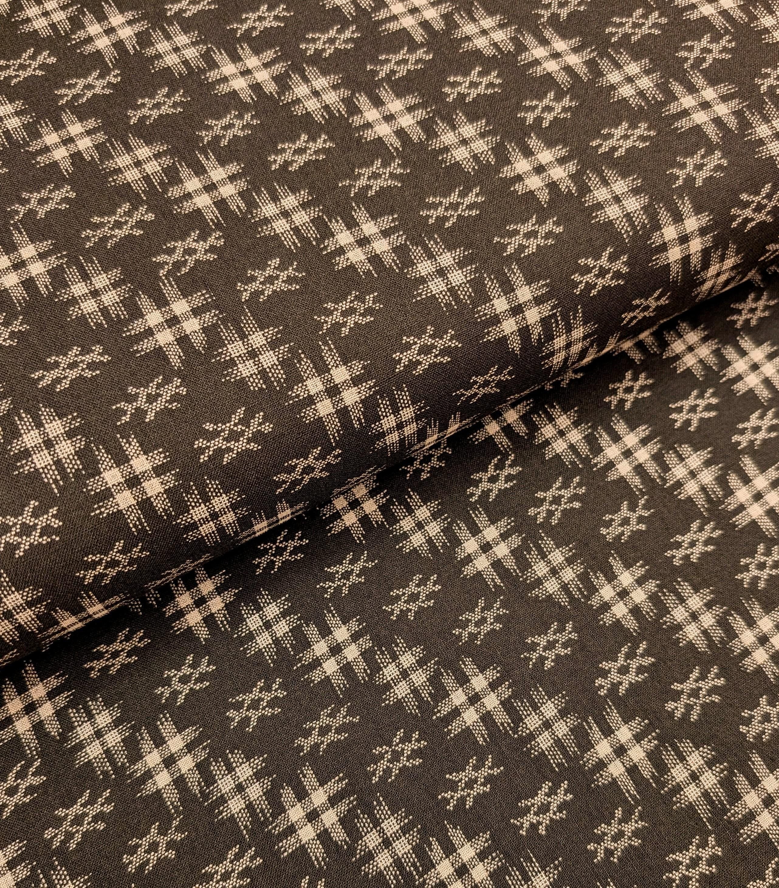 Sevenberry Well 井戸 hashtag Japanese cotton fabric 88222-5-13 beige & brown