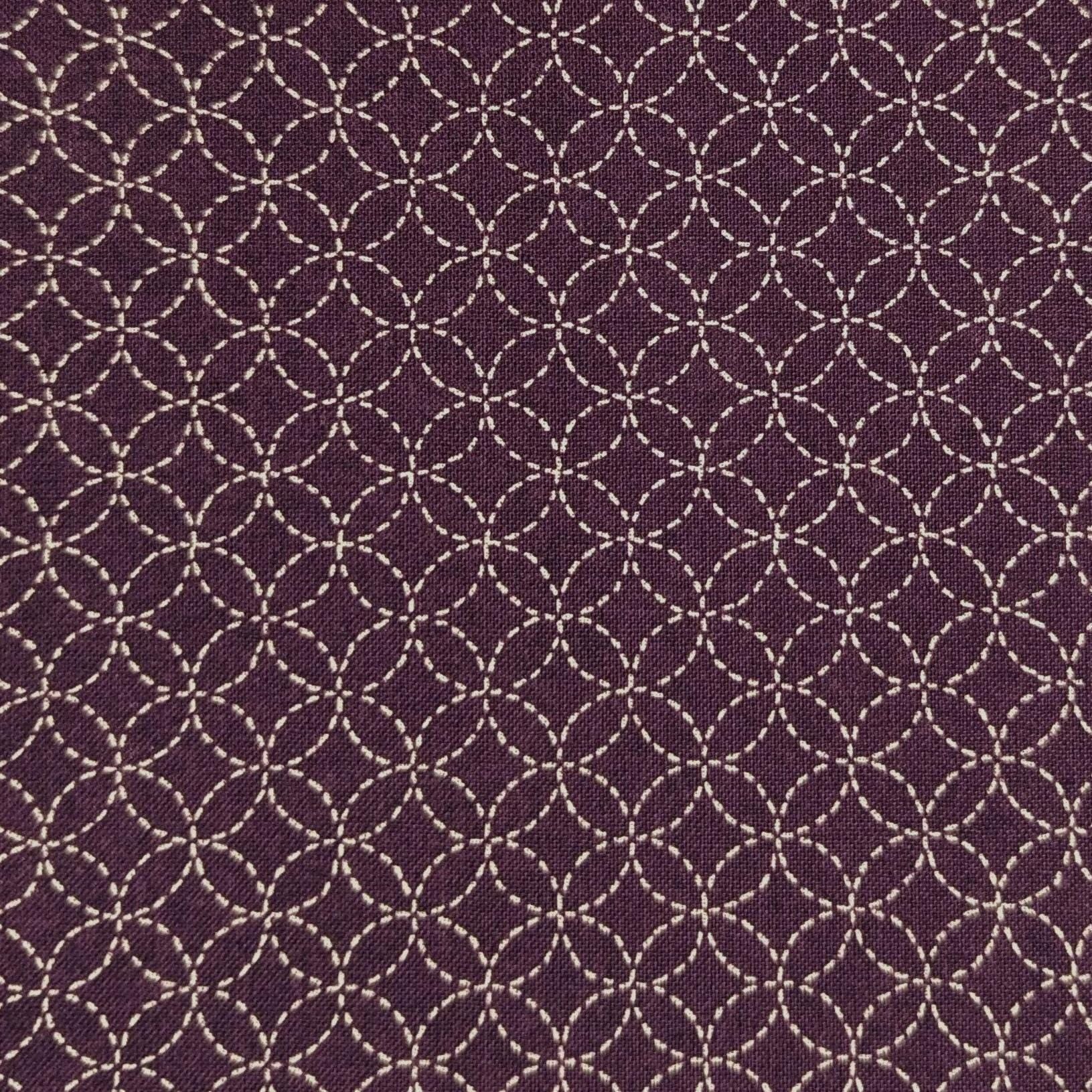 Sevenberry - Small Shippo Cotton Fabric - Purple