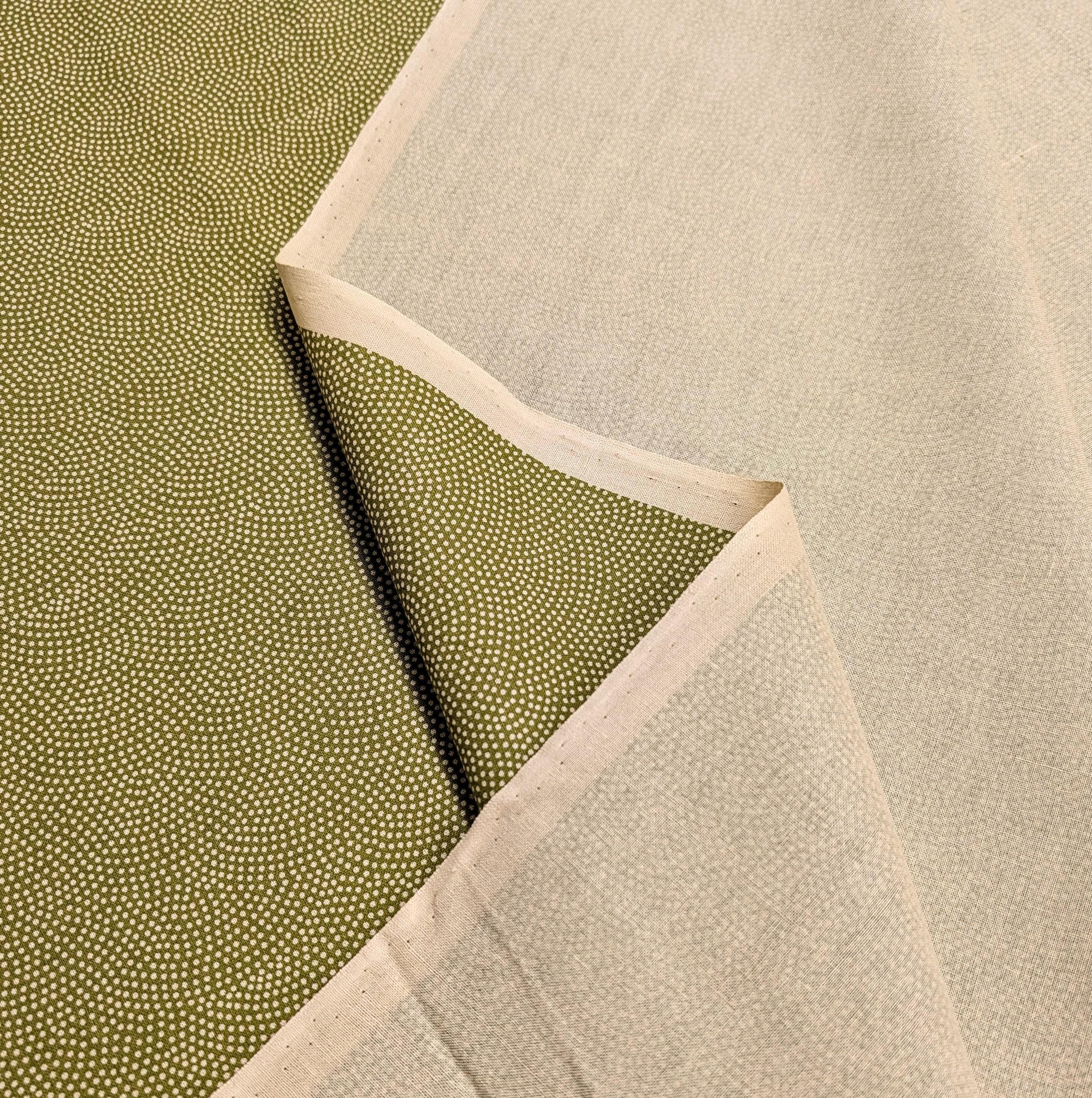Sevenberry Same-Komon (Shark Skin) Japanese cotton fabric 88222-10-4 beige & green