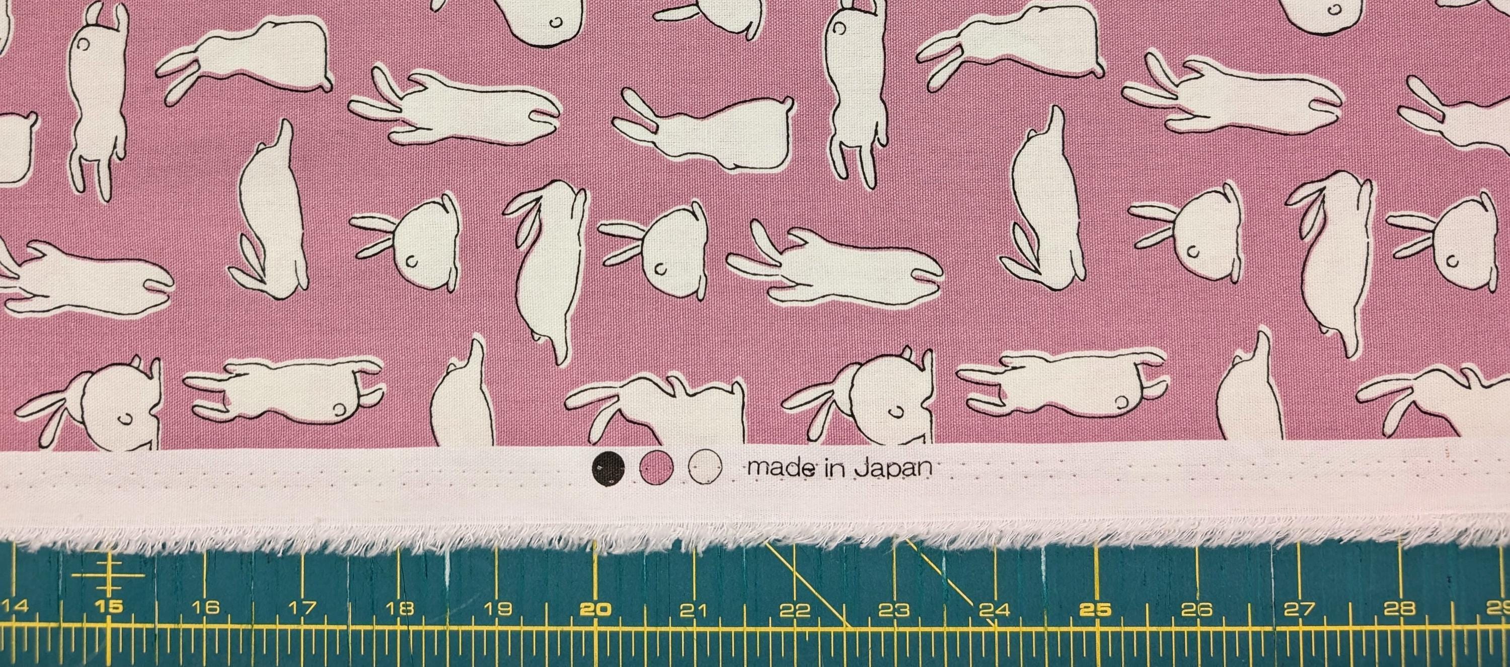 Hishiei - White Rabbits Cotton Oxford - Pink