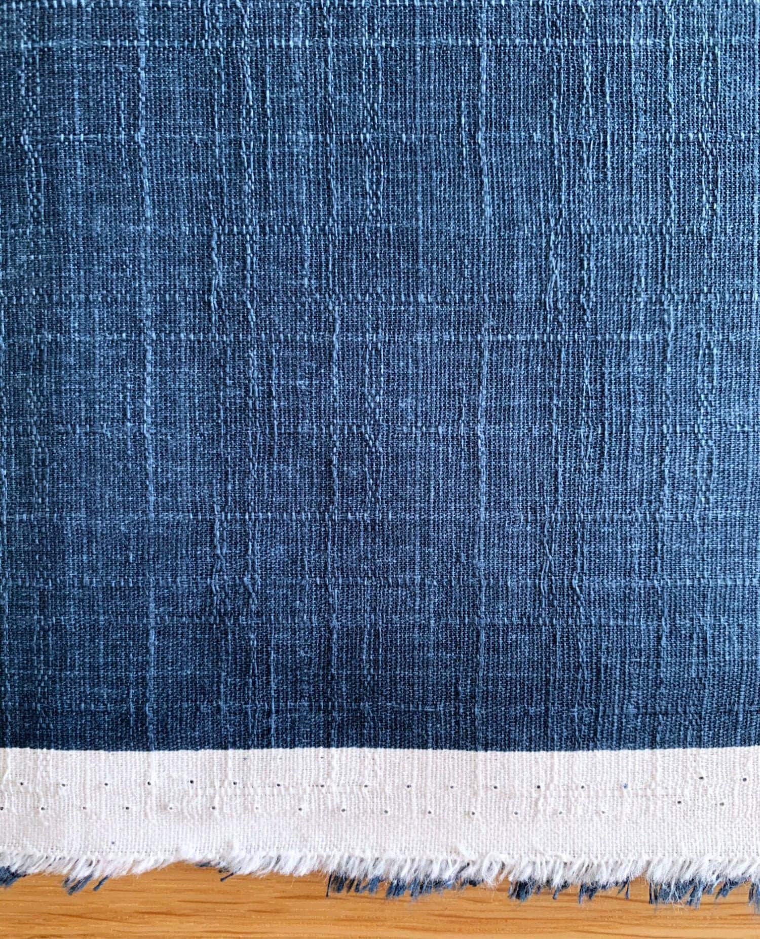 Sevenberry - Solid Color Cotton Dobby - Blue