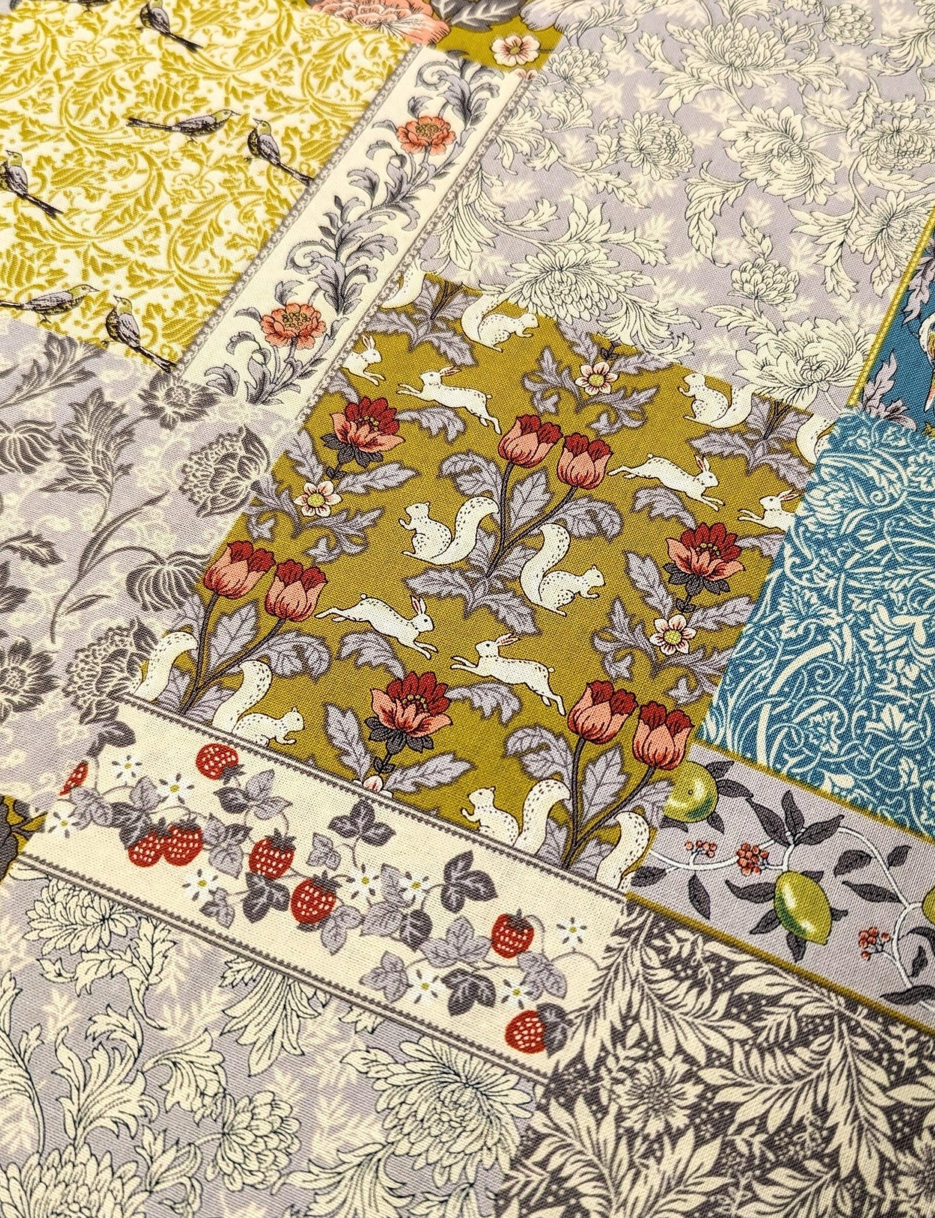 Senyo - Patchwork Garden Cotton Fabric - Summer